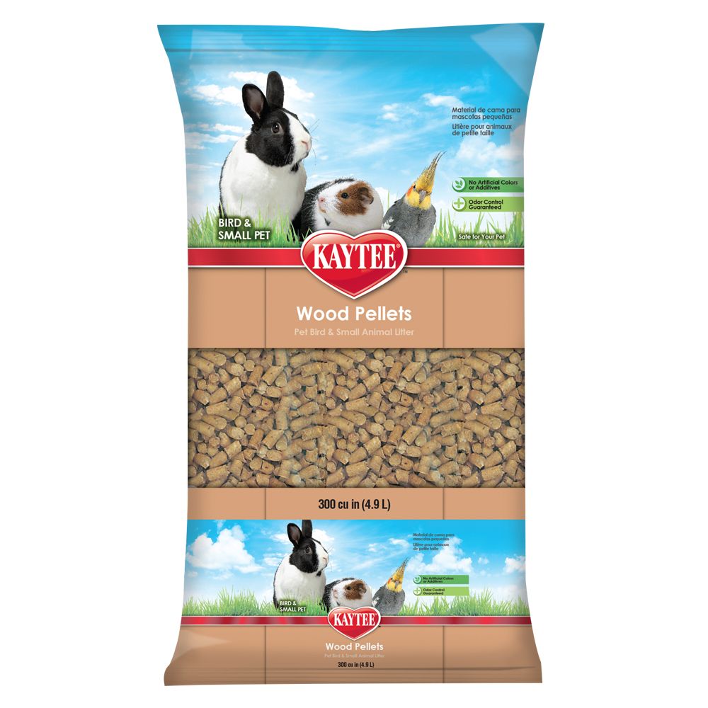 KAYTEE® Wood Pellet Bedding - Pet Bird Bedding for Cage Cleanup (8 Lb)