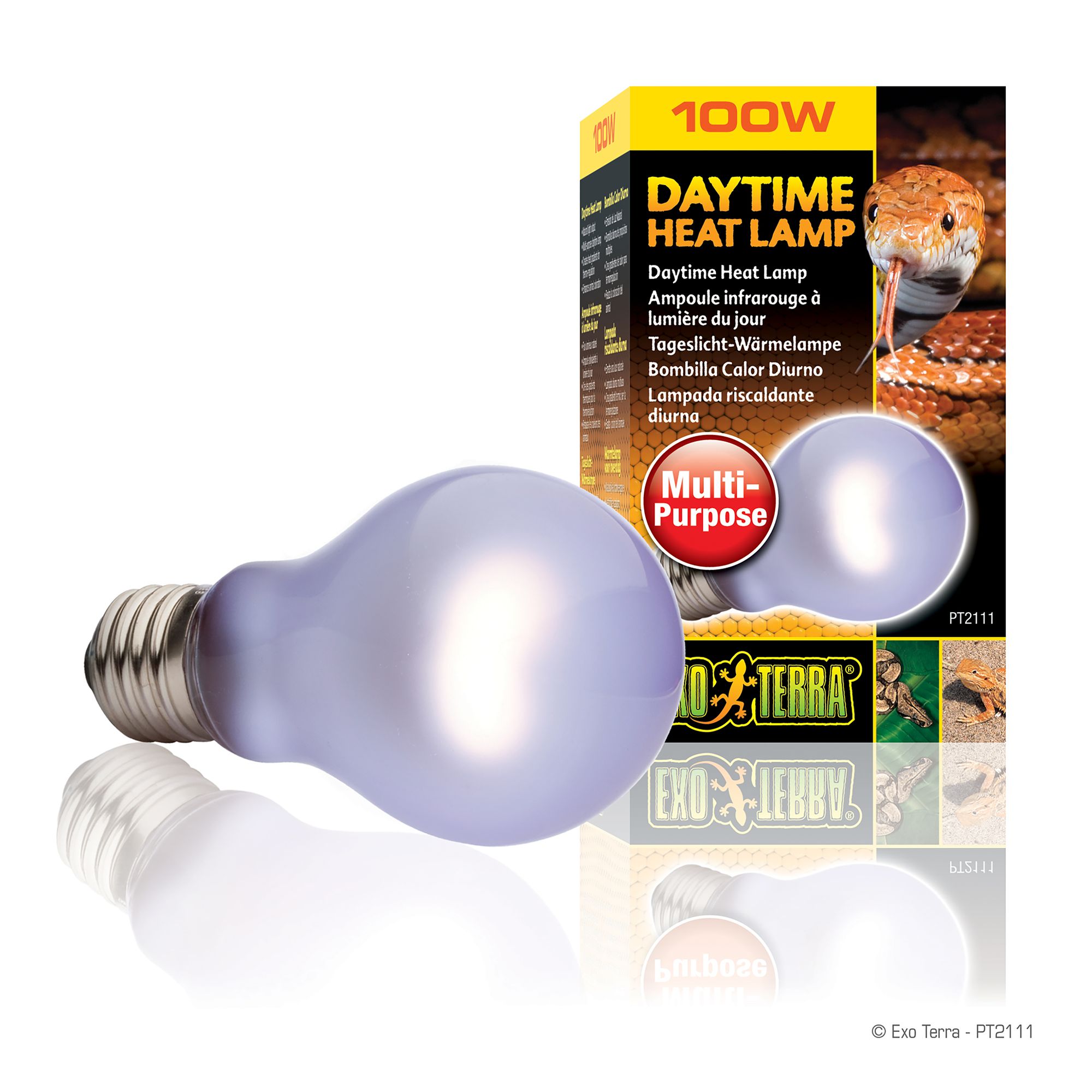 Exo Terra® Sun Glo Daylight Reptile Terrarium Lamp (100 Watts)