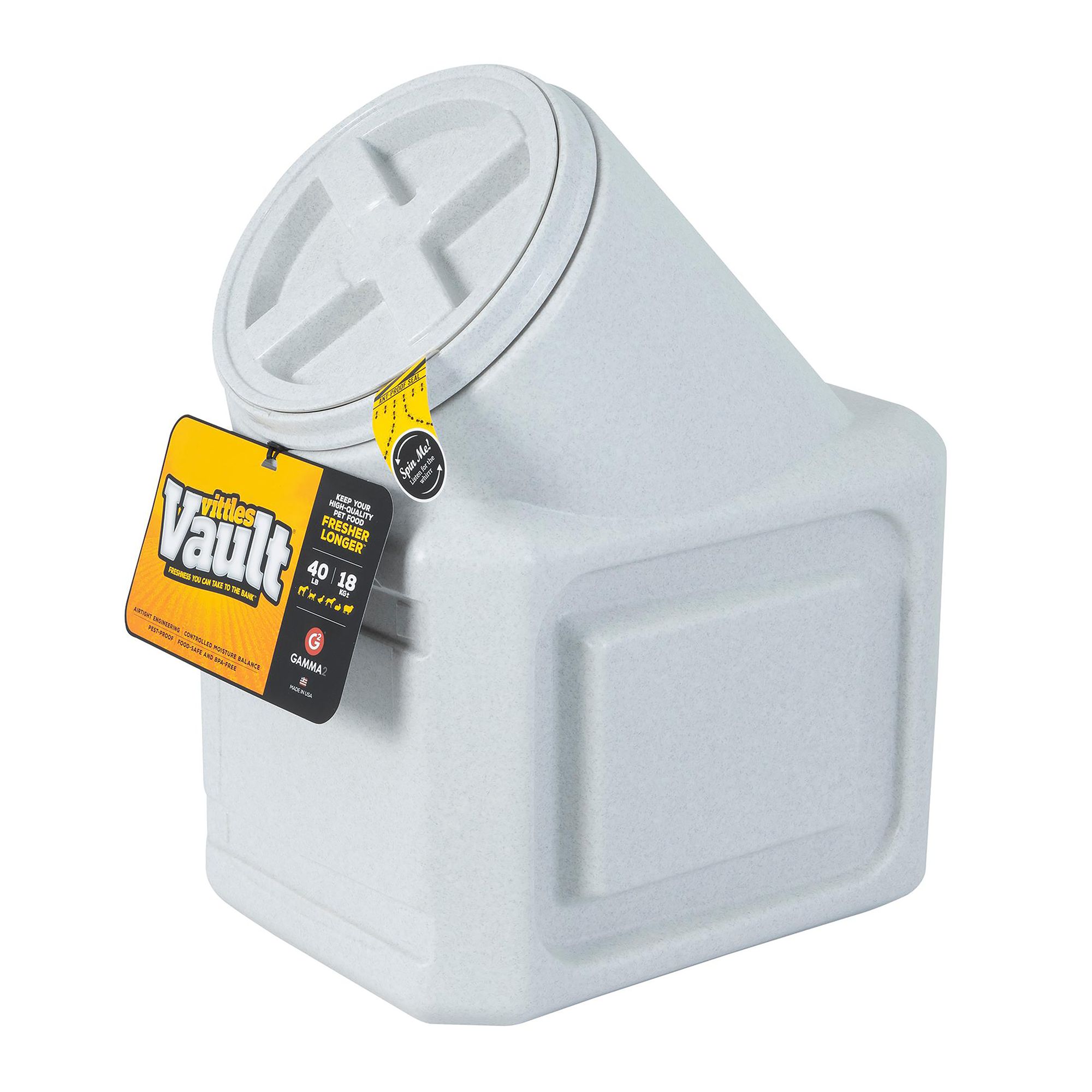 Vittle Vault Stackable Pet Food Container Size 40 Lb White Vittle Vault Stackable Pet Food Container Size 40 Lb White