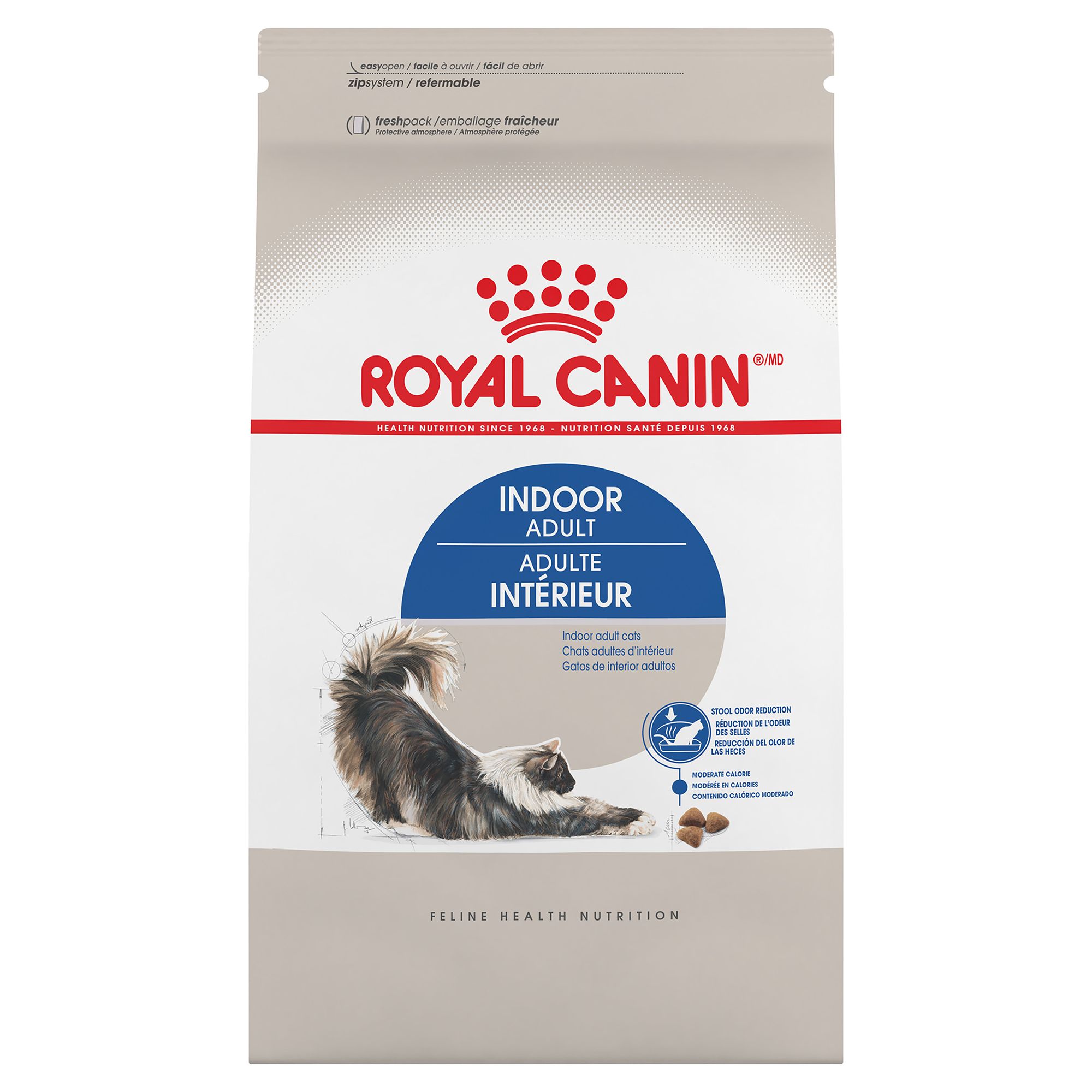 Royal Canin Feline Health Nutrition Indoor Adult Dry Cat Food, Size: 7 lb | PetSmart Brown