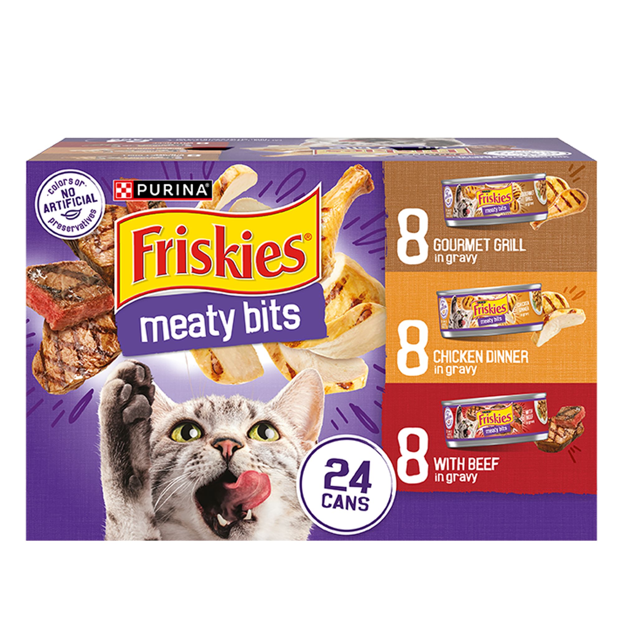 Purina Friskies Adult Cat Wet Food - Variety Pack, 24 Ct, 132 OZ, Size: Count | PetSmart