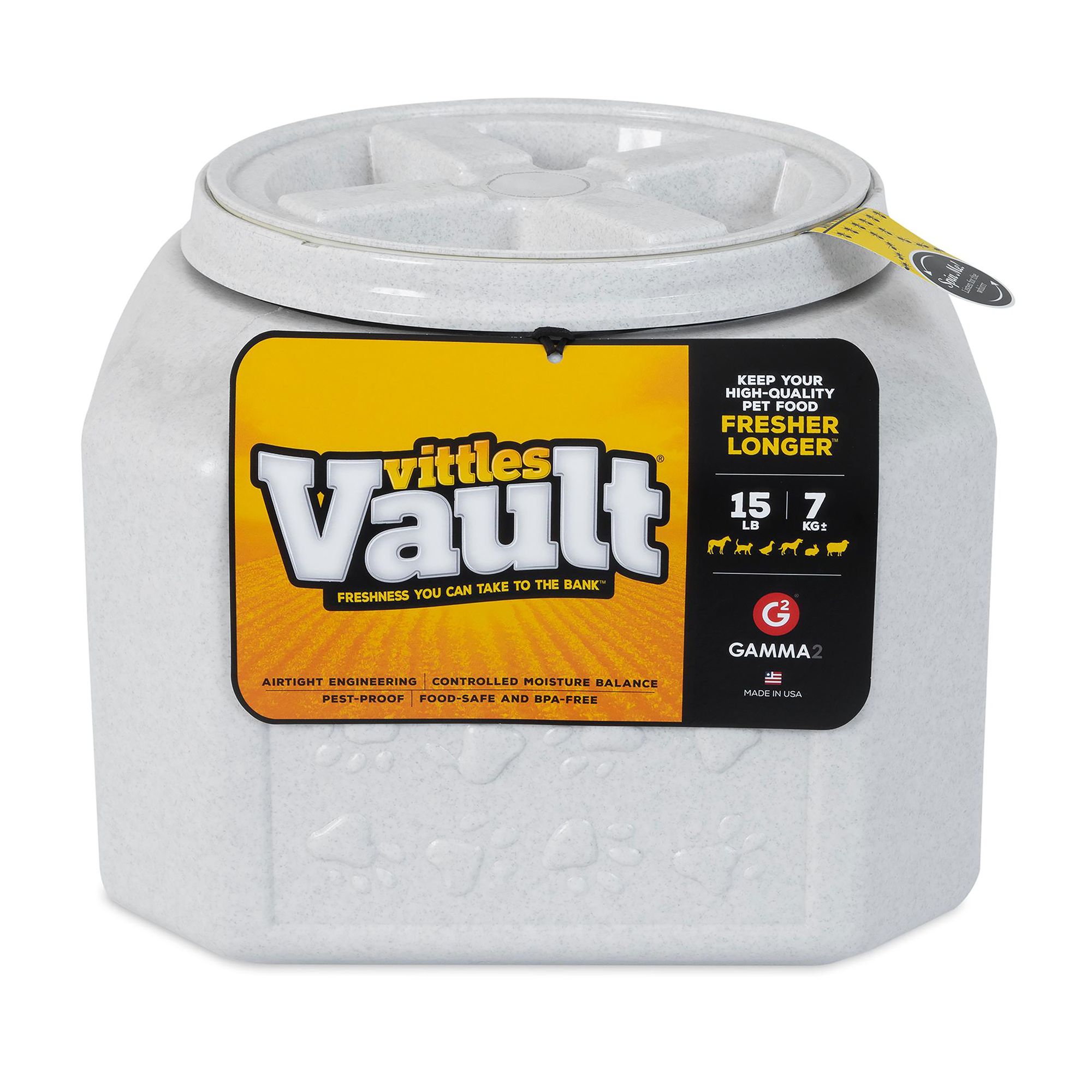 Vittles Vault Junior Pet Food Container Capacity: 15 lbs