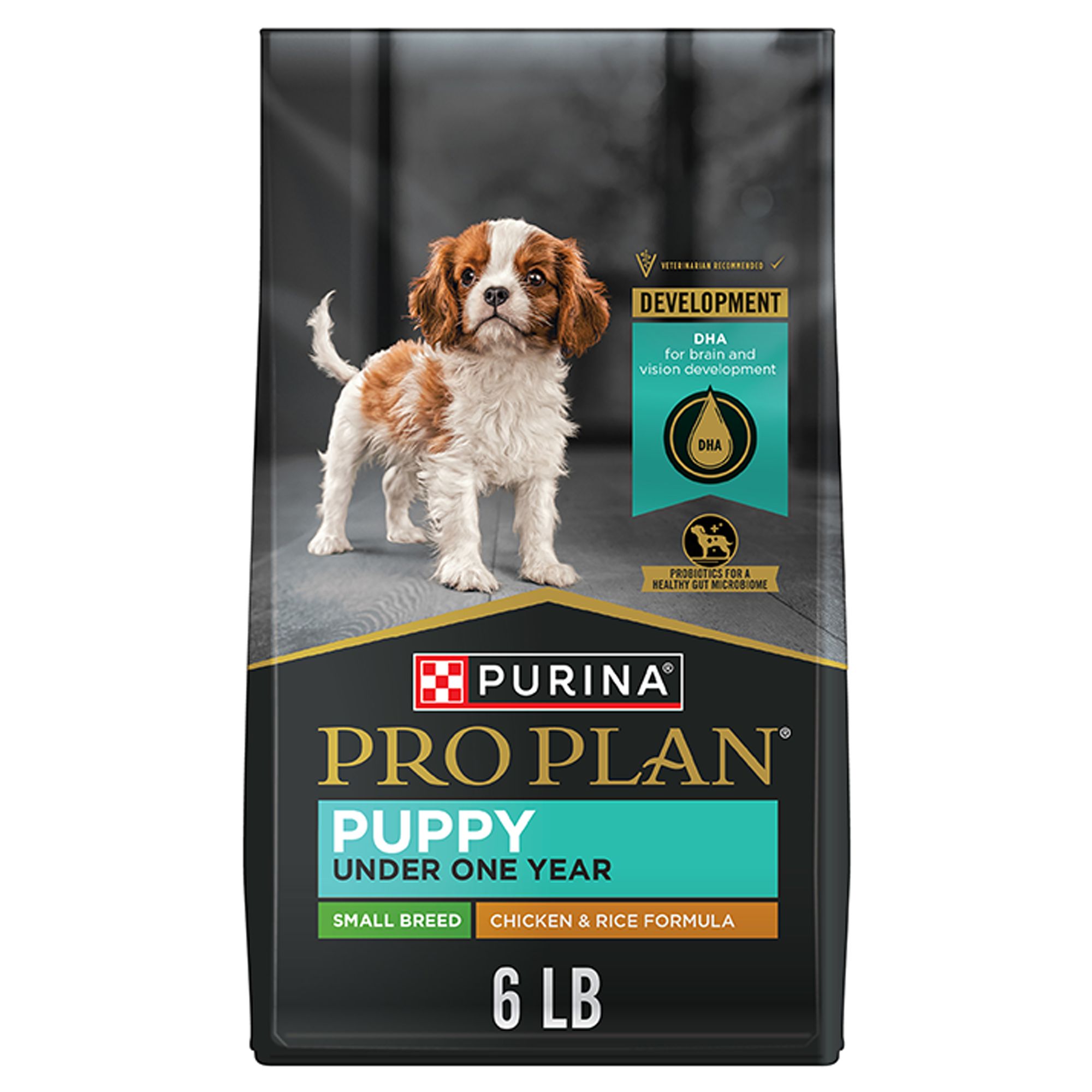 Purina Pro Plan High Protein Small Breed Dry Puppy Food DHA Chicken & Rice Formula (6 Lb)