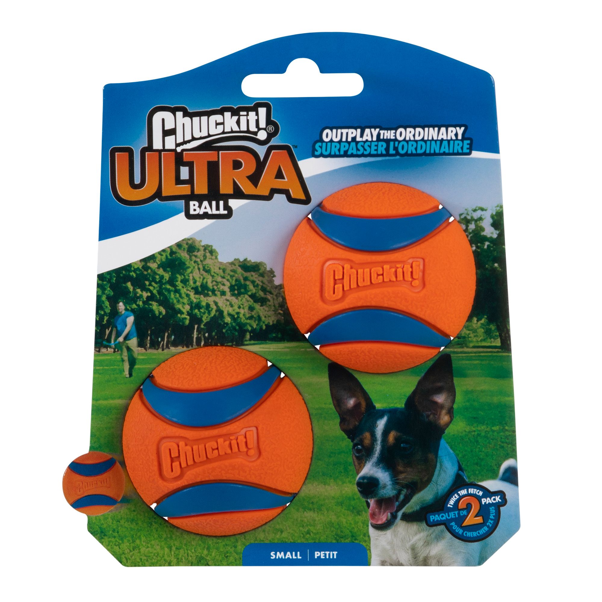 Chuckit! Ultra Ball Tough Dog Toy - 2 Pack | PetSmart Size: Small