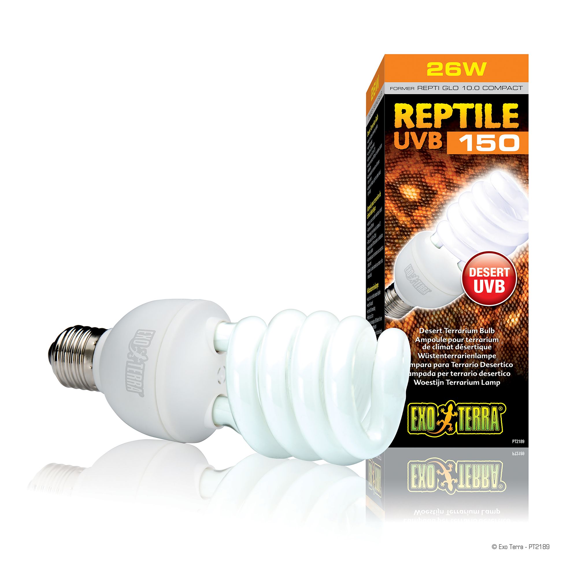 Exo Terra® Repti Glo Desert Terrarium Bulb - UVB 150 (26 Watts)