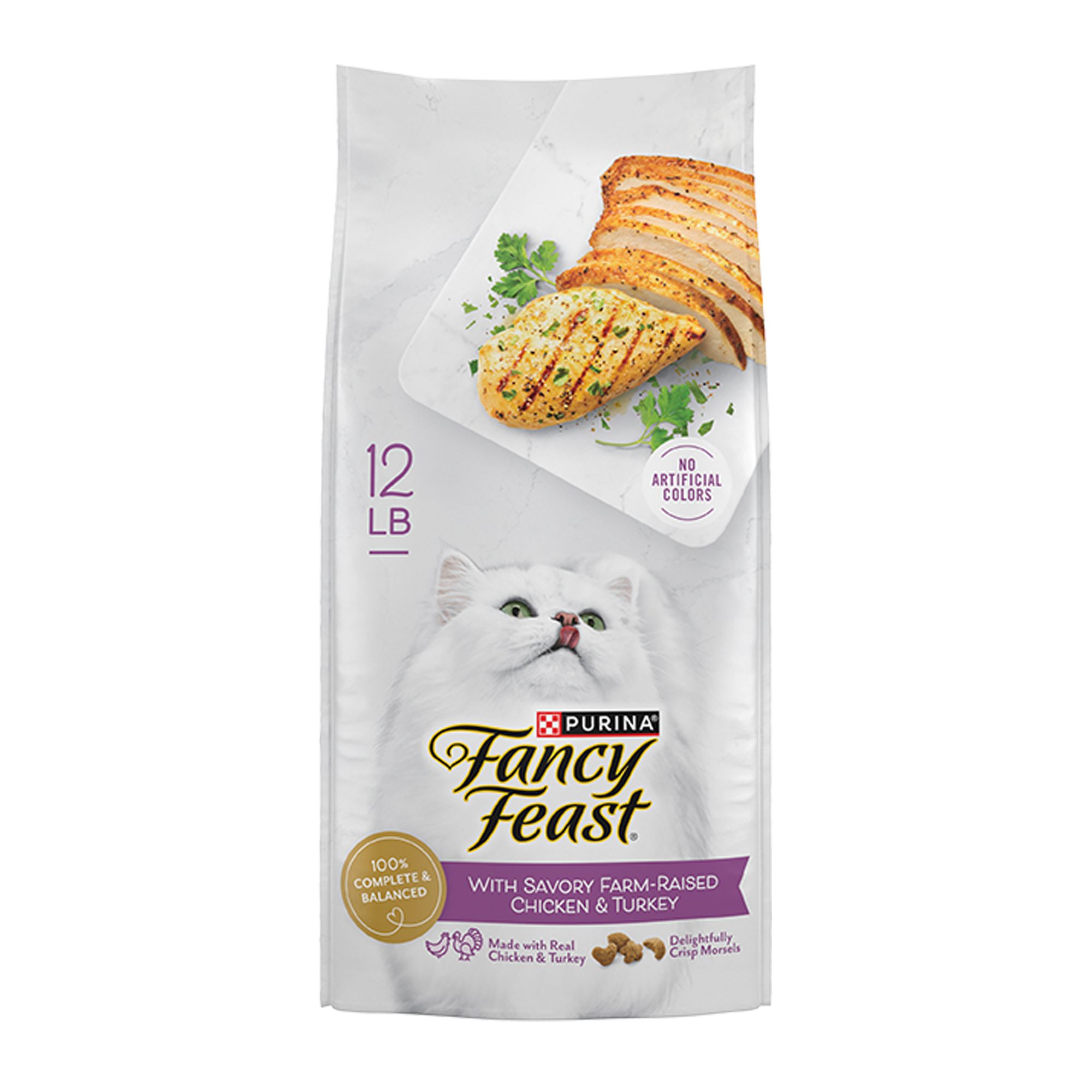 Fancy Feast All Life Stages Cat Dry Food -, With Vitamins, Adult, Size: 12 lb, Flavor: Chicken, Turkey | PetSmart Red
