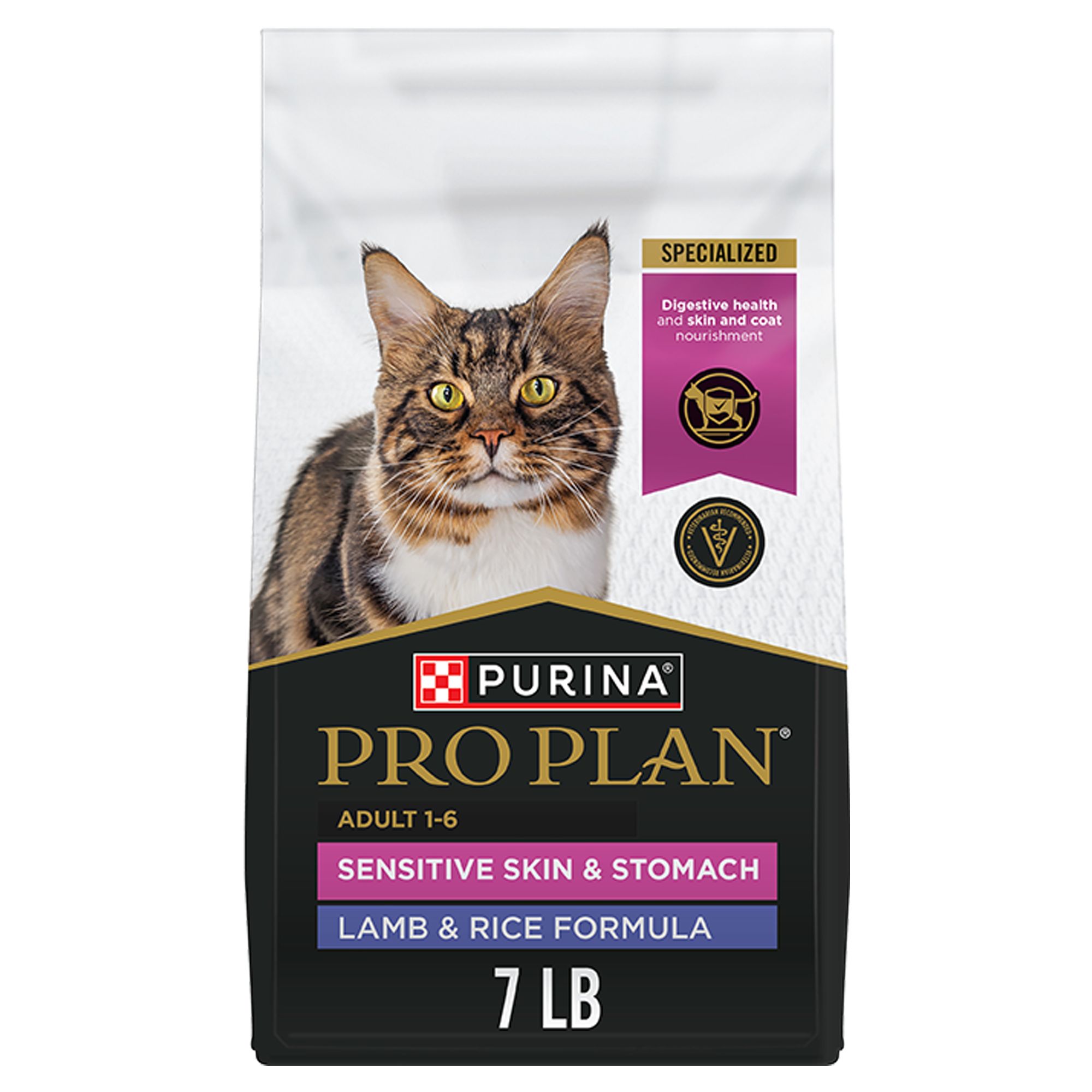 Purina Pro Plan Specialized Adult Dry Cat Food - No Artificial Colors or Flavors, Lamb and Rice, Size: 7 lb | PetSmart