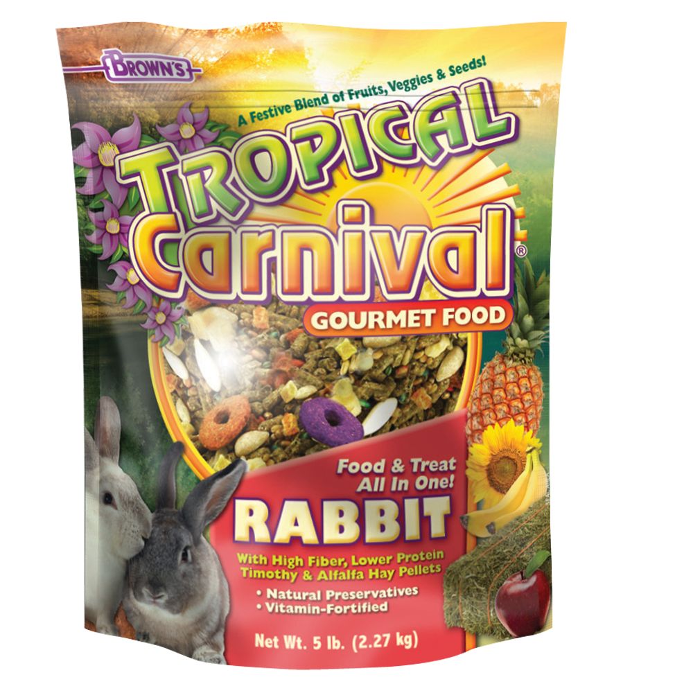 Brown's® Tropical Carnival® Gourmet Rabbit Food (5 Lb)