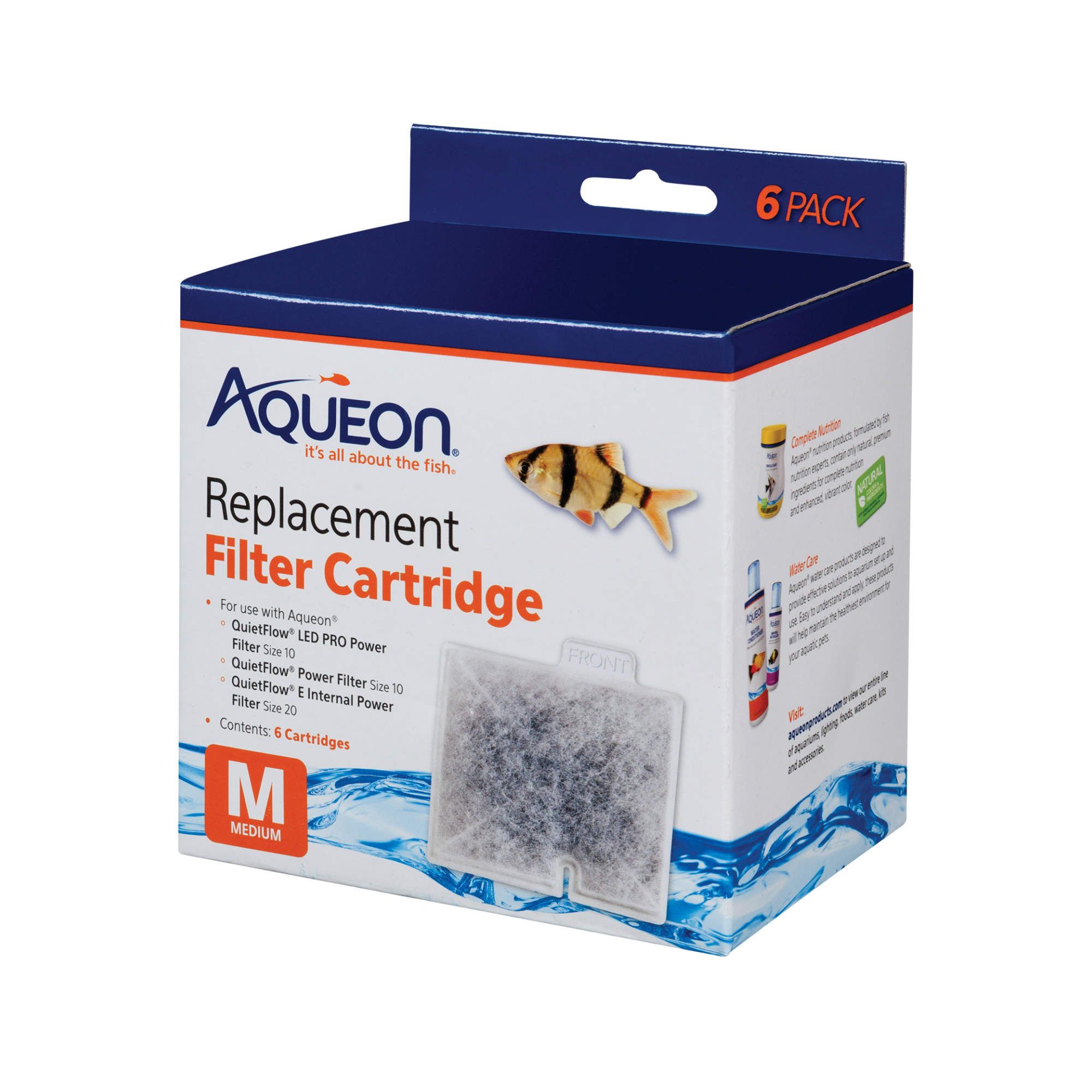 Aqueon® QuietFlow Replacement Aquarium Filter Cartridges (Medium)