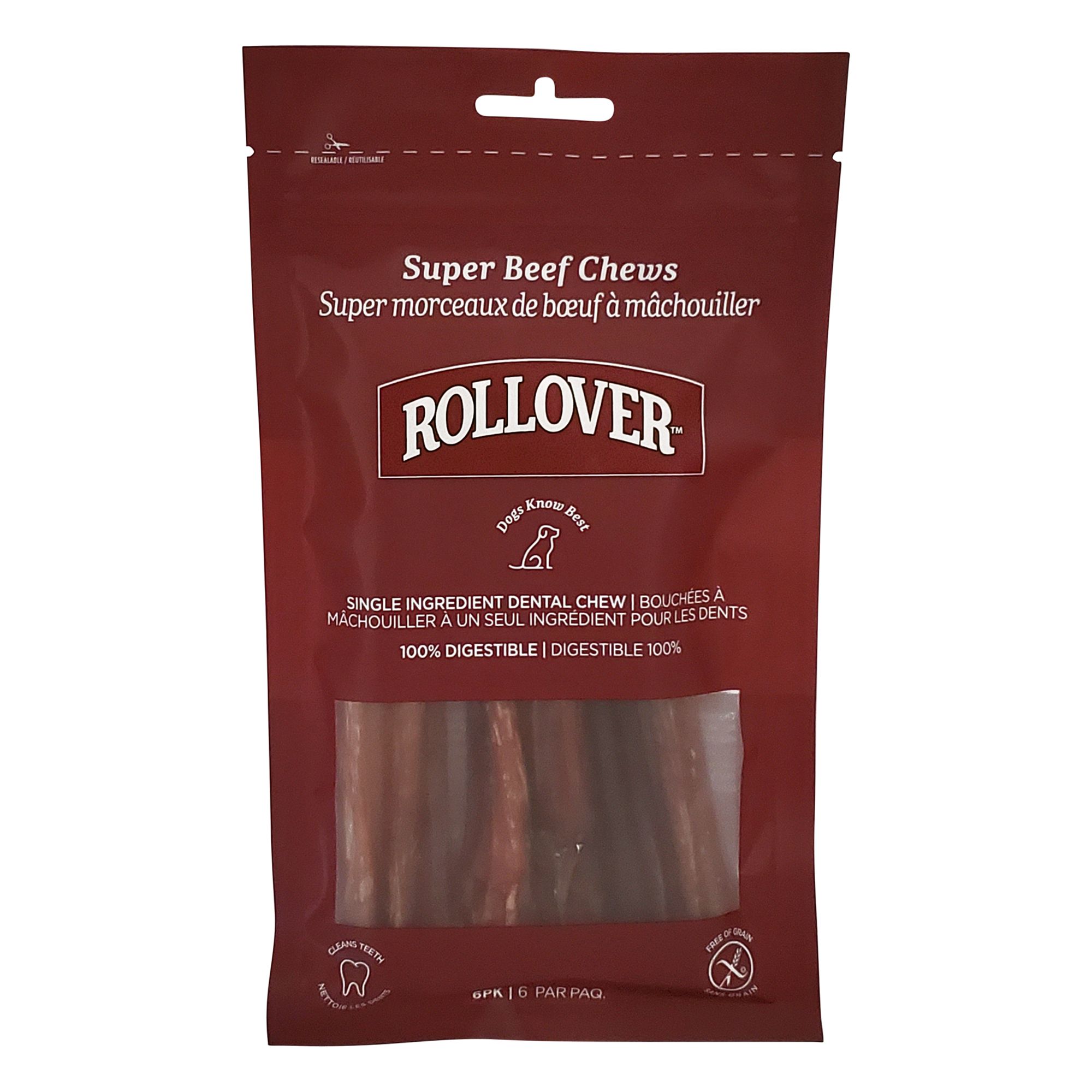 Rollover Super Chew Premium Dog Treats (6 Count)
