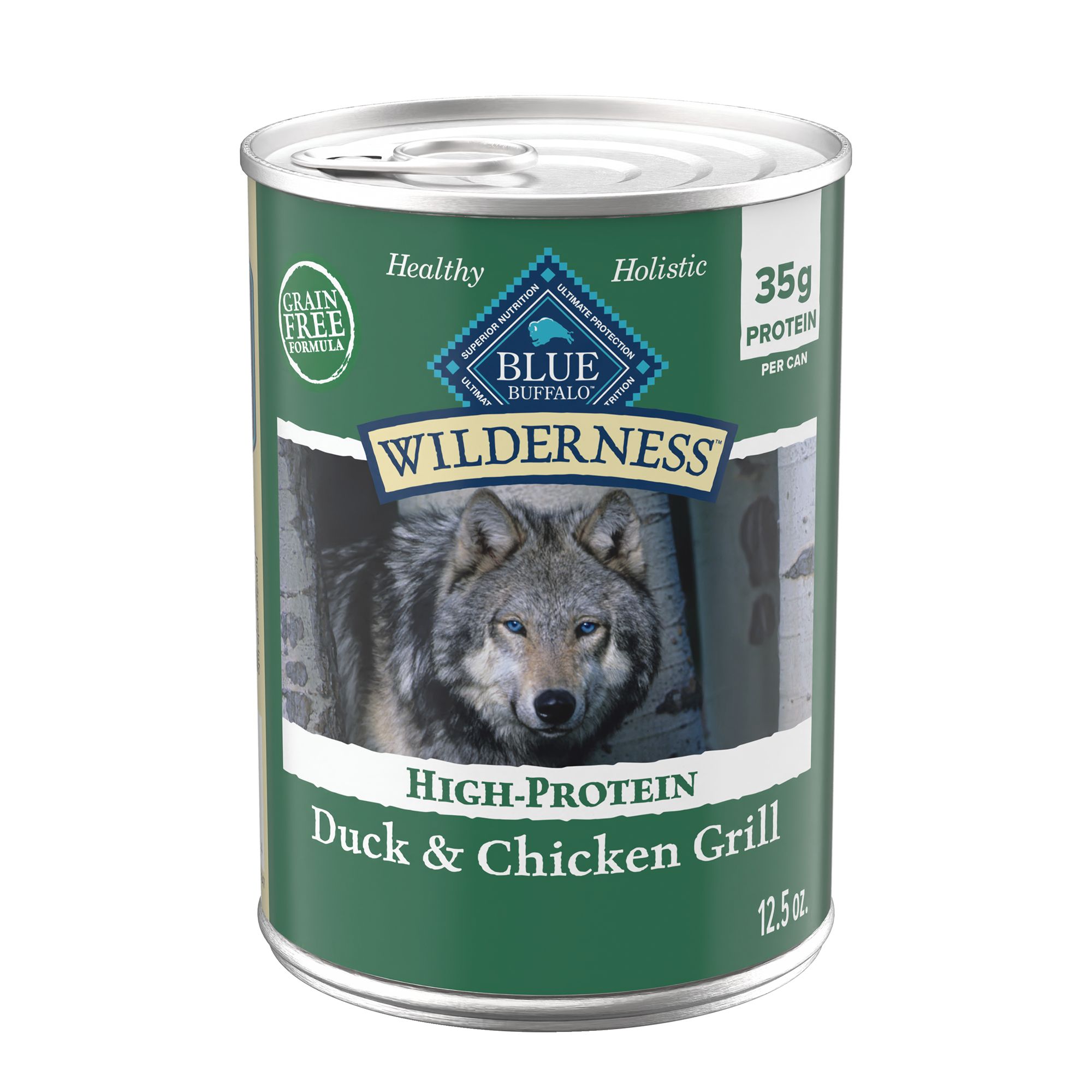 Blue Buffalo Wilderness Adult Dog Food - Grain Free, Natural, Size: 12.5 oz | PetSmart New