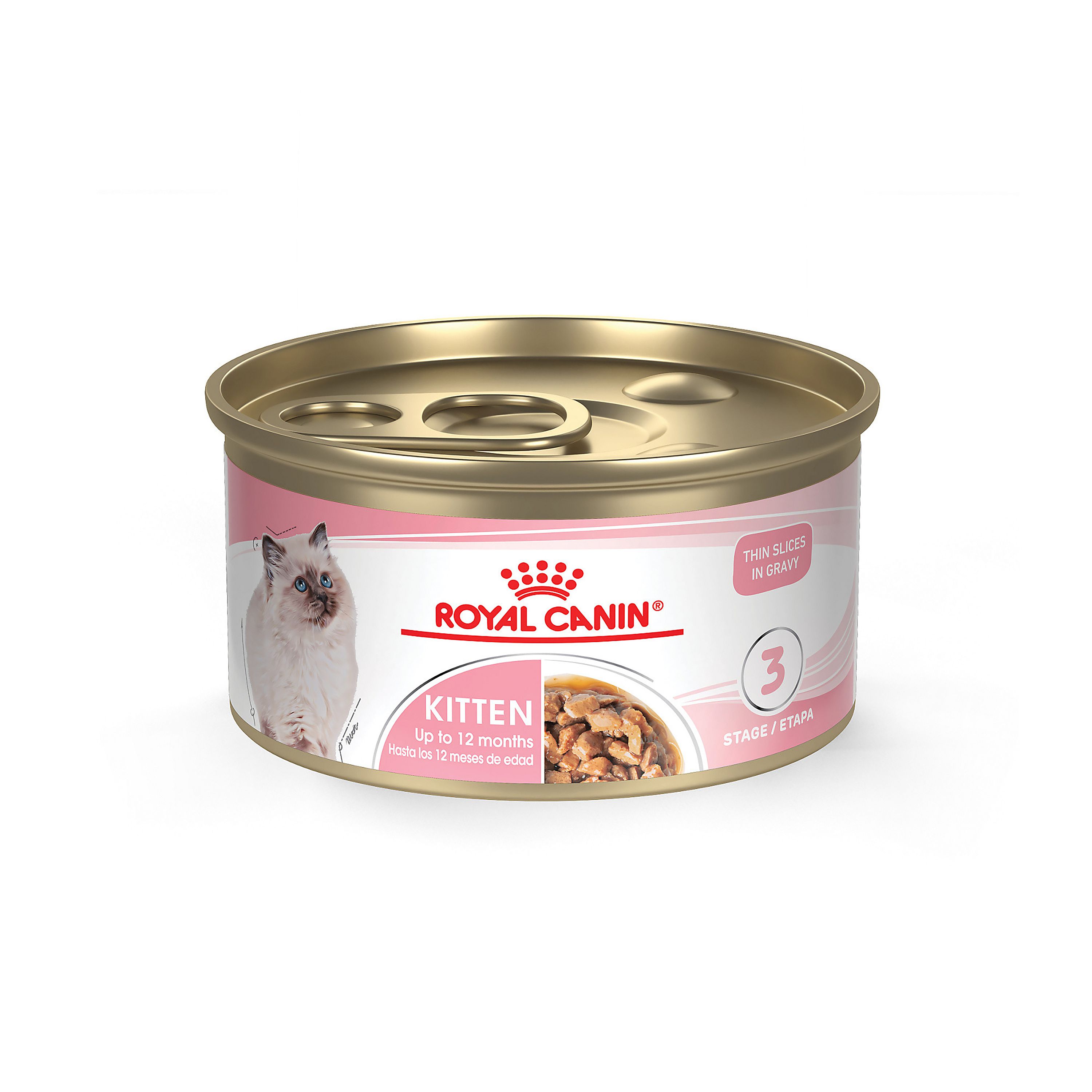 Royal Canin Feline Health Nutrition Kitten Thin Slices in Gravy Wet Cat Food  3 oz can | PetSmart