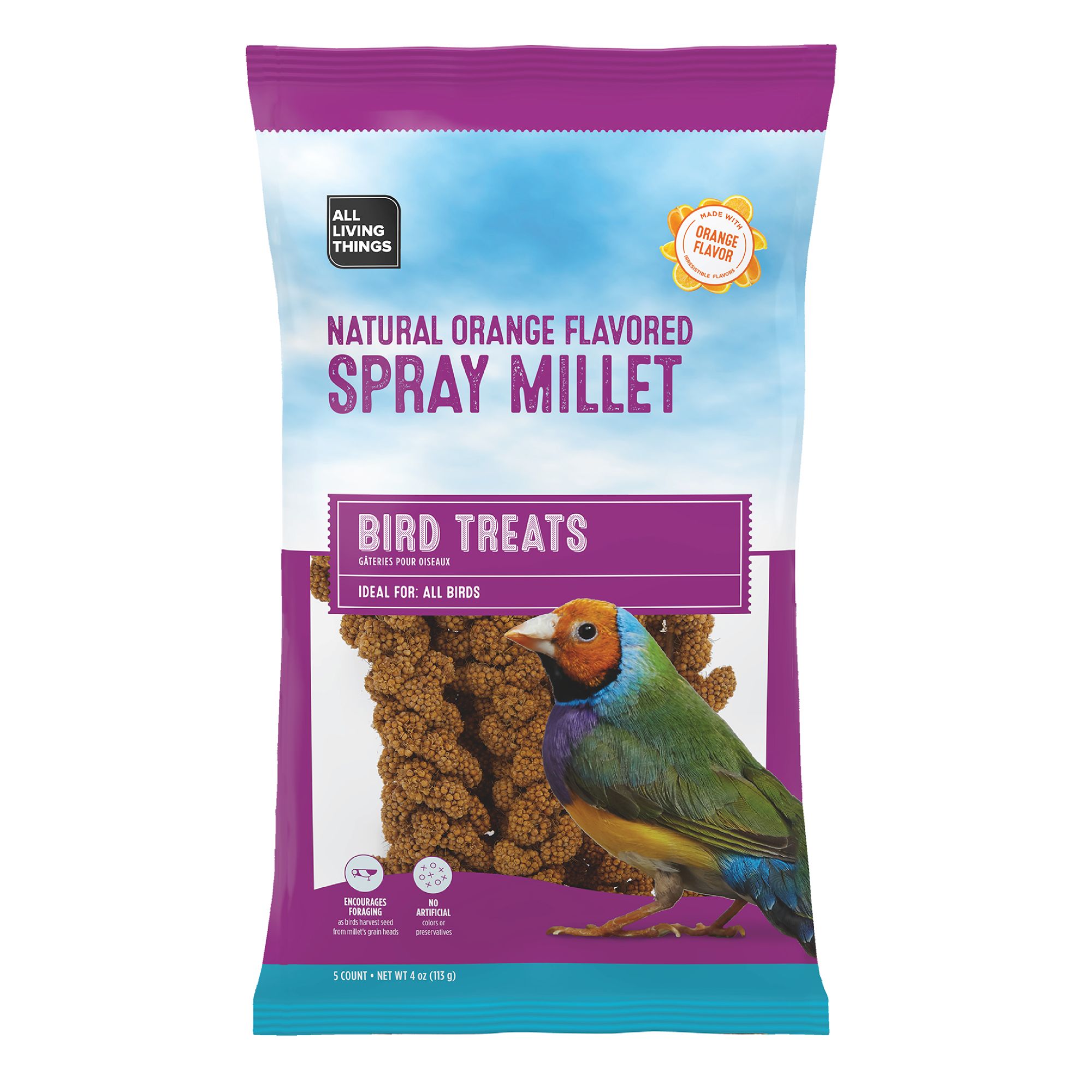 All Living Things® Orange Scented Spray Millet (5 Count)