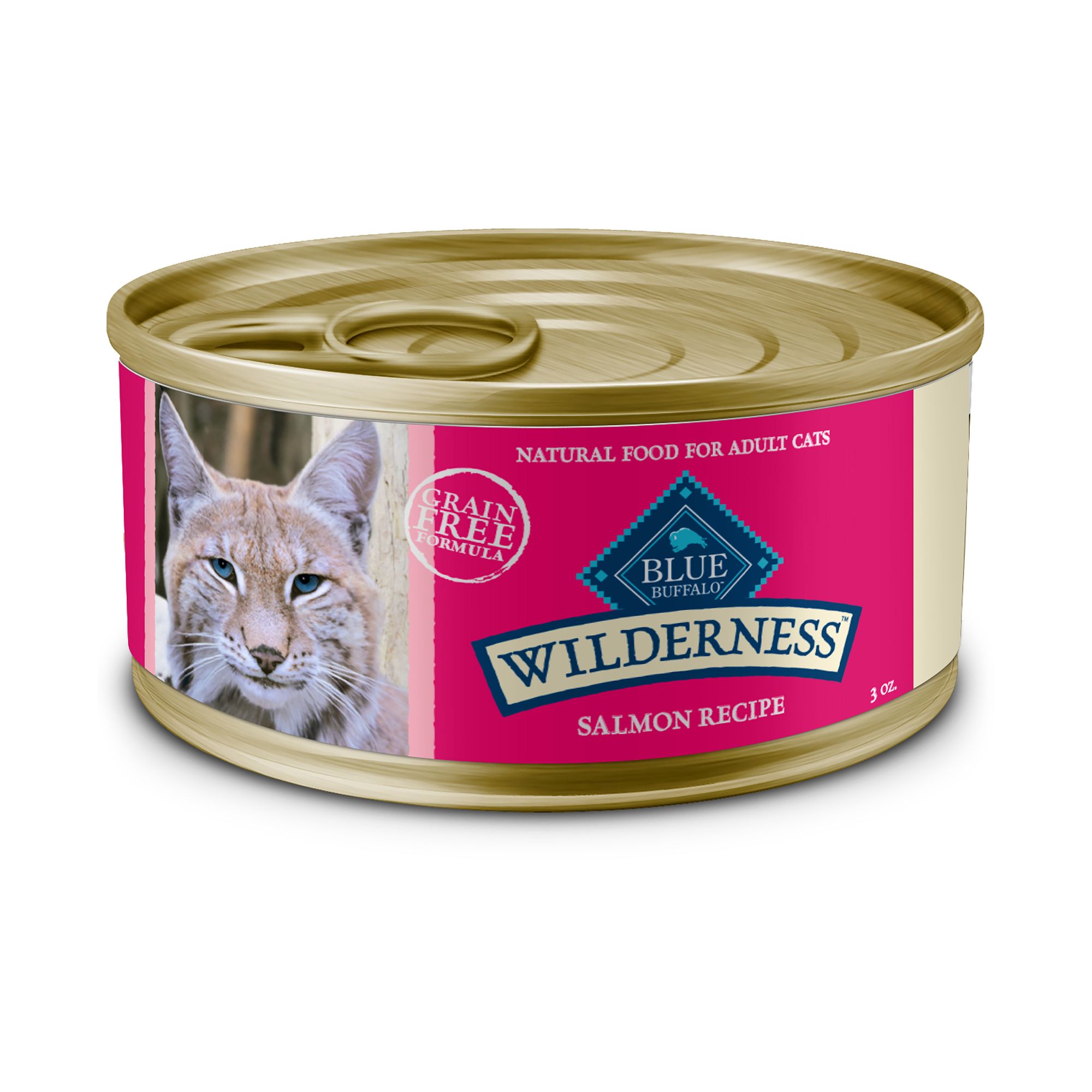 Blue Buffalo Wilderness; Adult Wet Cat Food - Grain Free, Natural, Size: 3 oz, Flavor: Salmon | PetSmart
