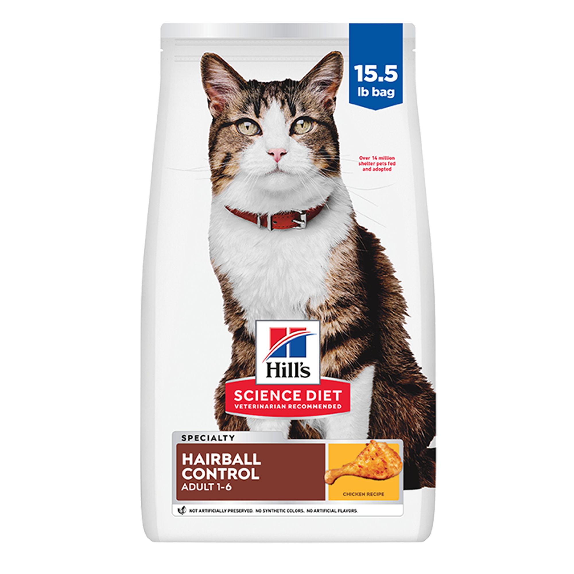 Hill's® Science Diet® Hairball Control Adult Dry Cat Food - Chicken (15.5 Lb)