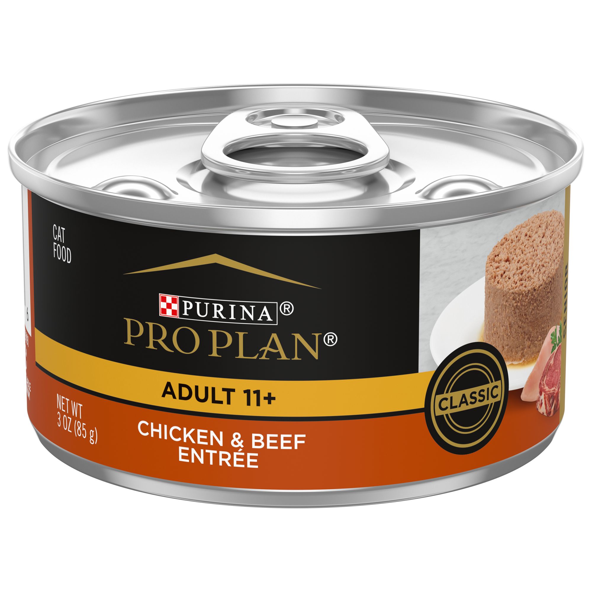 Purina Pro Plan Focus Senior Wet Cat Food - High-Protein, With Vitamins, 3 Oz, Flavor: Beef, Chicken | PetSmart