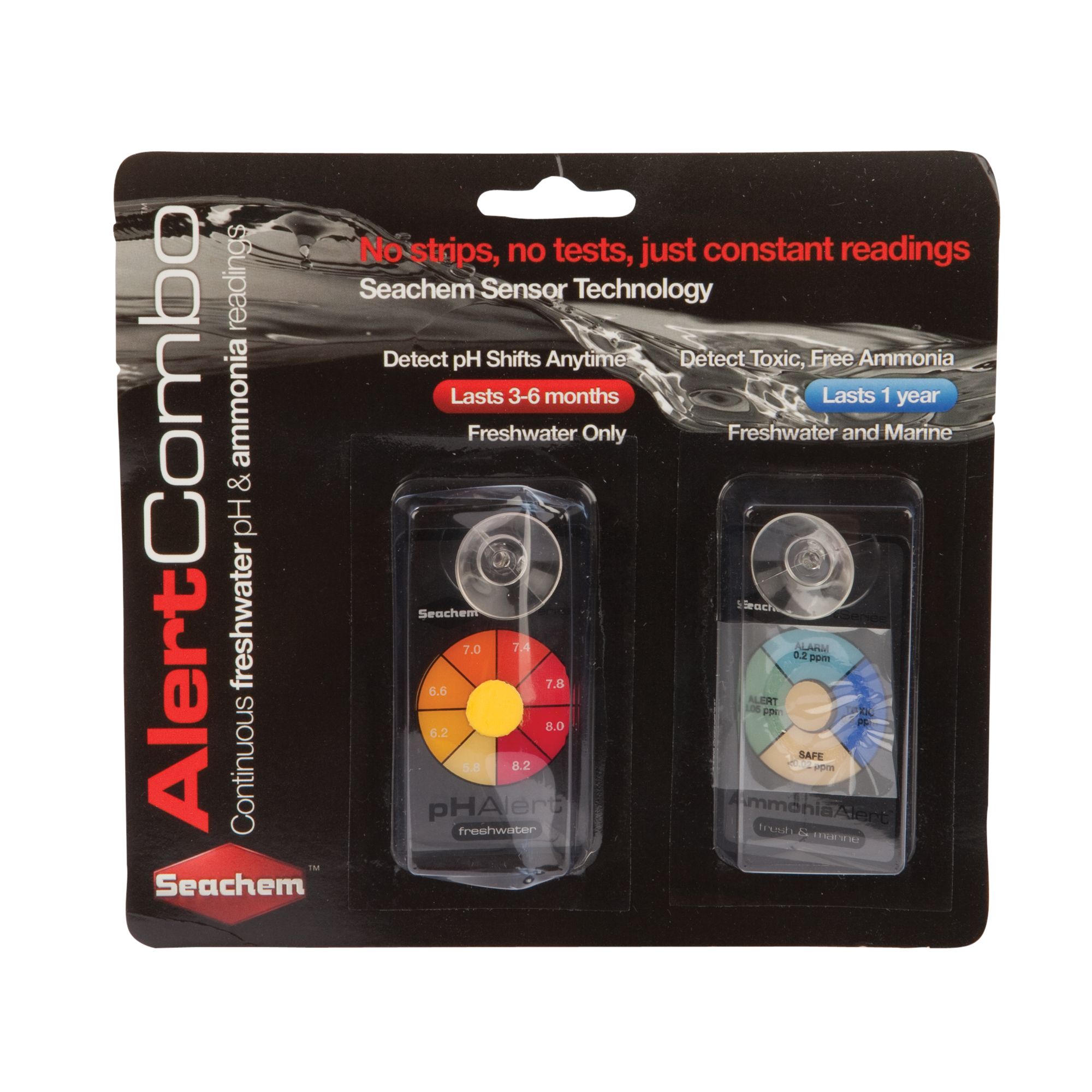 Seachem Alert Combo; Aquarium Tank pH and Ammonia Detector | PetSmart Yellow