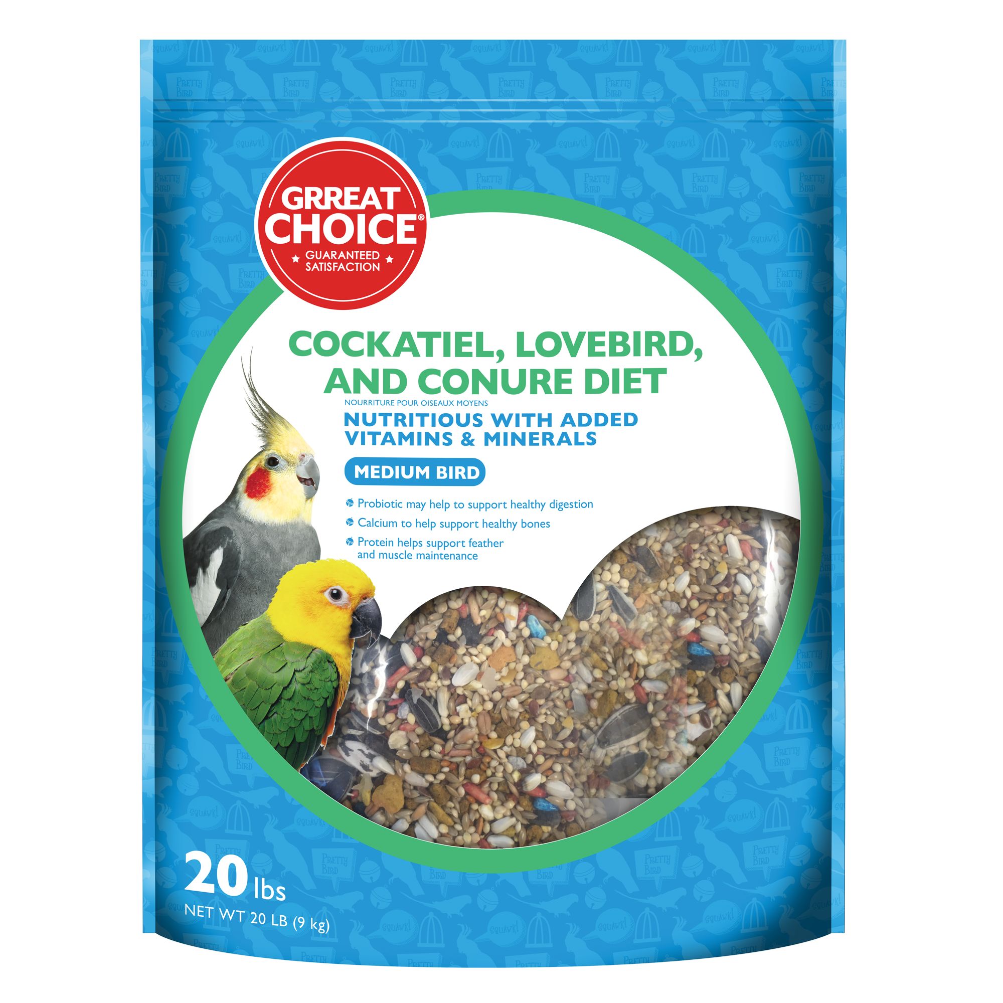 Grreat Choice Cockatiel Bird Food size 20 Lb Shop Your Way Online