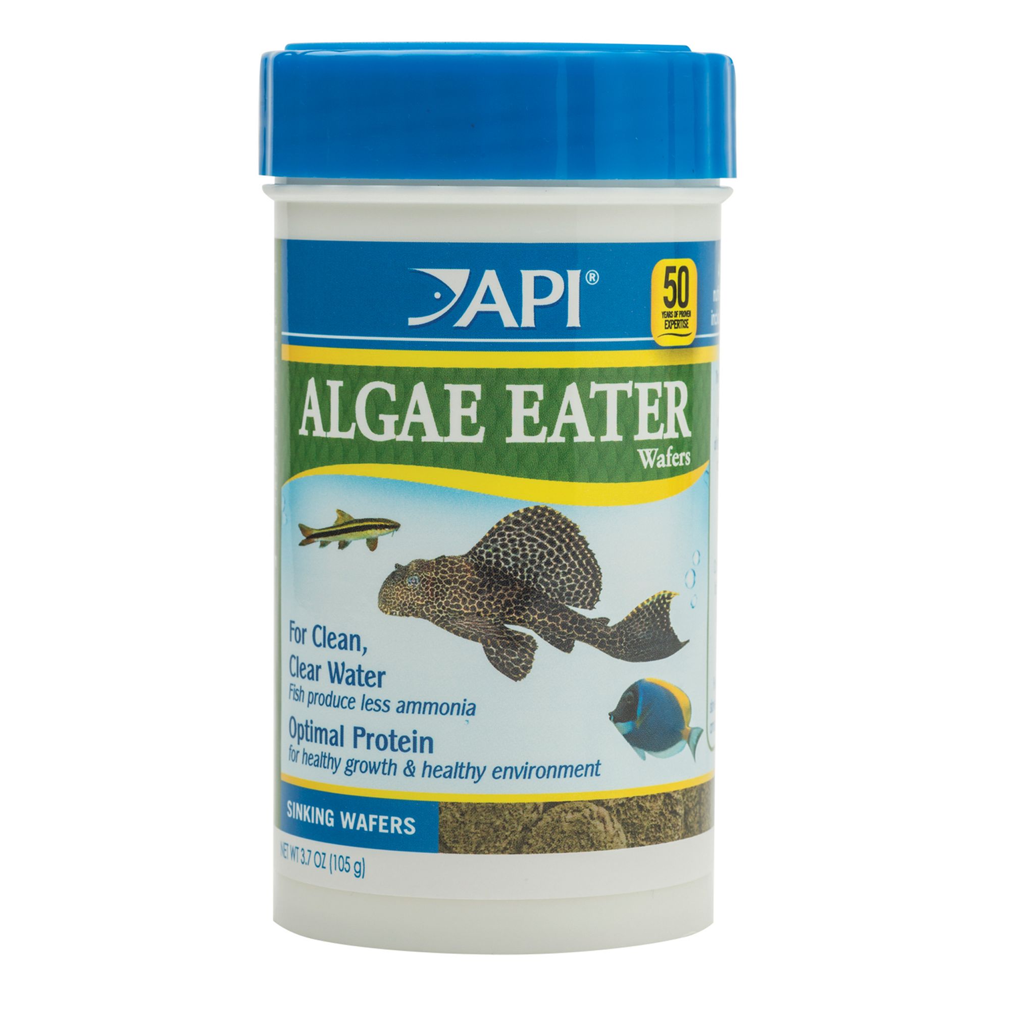 Api Algae Eater Premium Algae Wafers Fish Food Size 3.7 Oz Api Algae Eater Premium Algae Wafers Fish Food Size 3.7 Oz