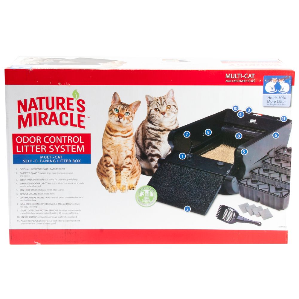 Nature S Miracle Odor Control Cat Litter Box Charcoal Filter Size 2 Count