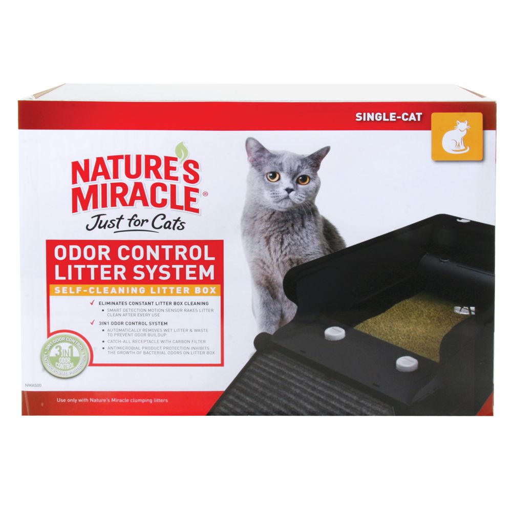 "Nature's Miracle Odor Control Automatic Cat Litter Box size 31.5""L x