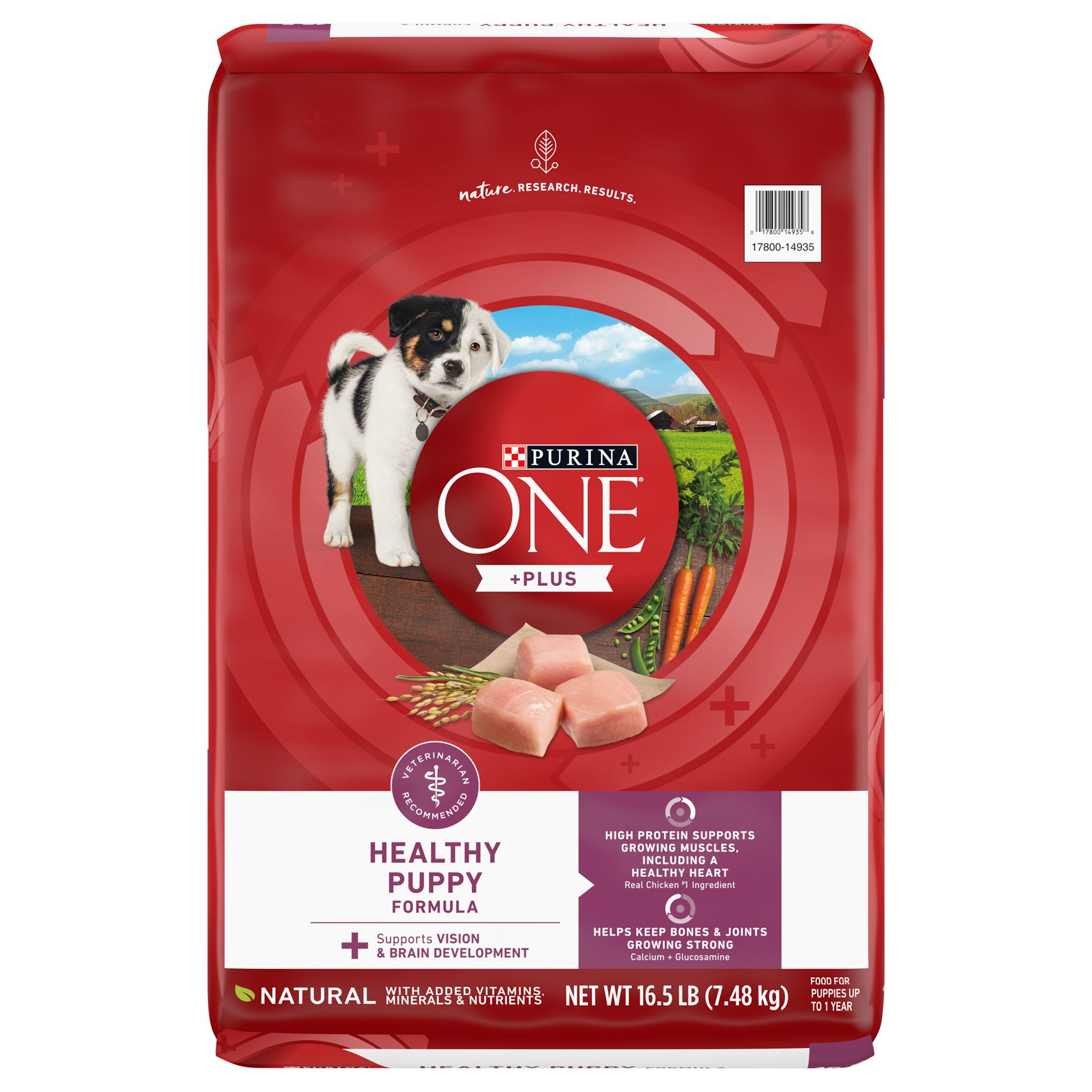 Purina ONE +Plus Puppy Dog Dry Food - Chicken, Natural, High-Protein, Size: 16.5 lb | PetSmart