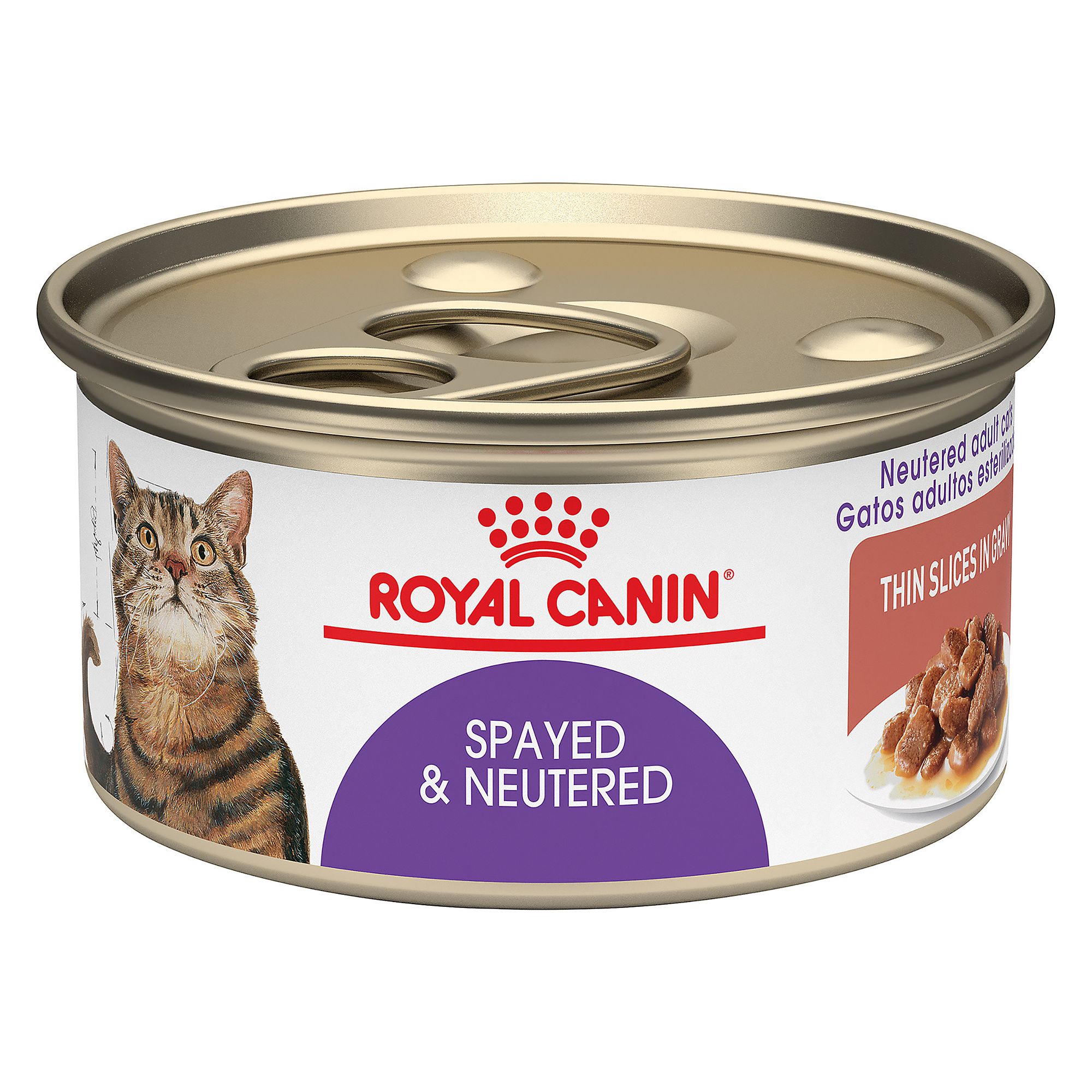 Royal Canin Feline Health Nutrition Spayed and Neutered Adult Cat Slices in Gravy Food  3 oz can | PetSmart