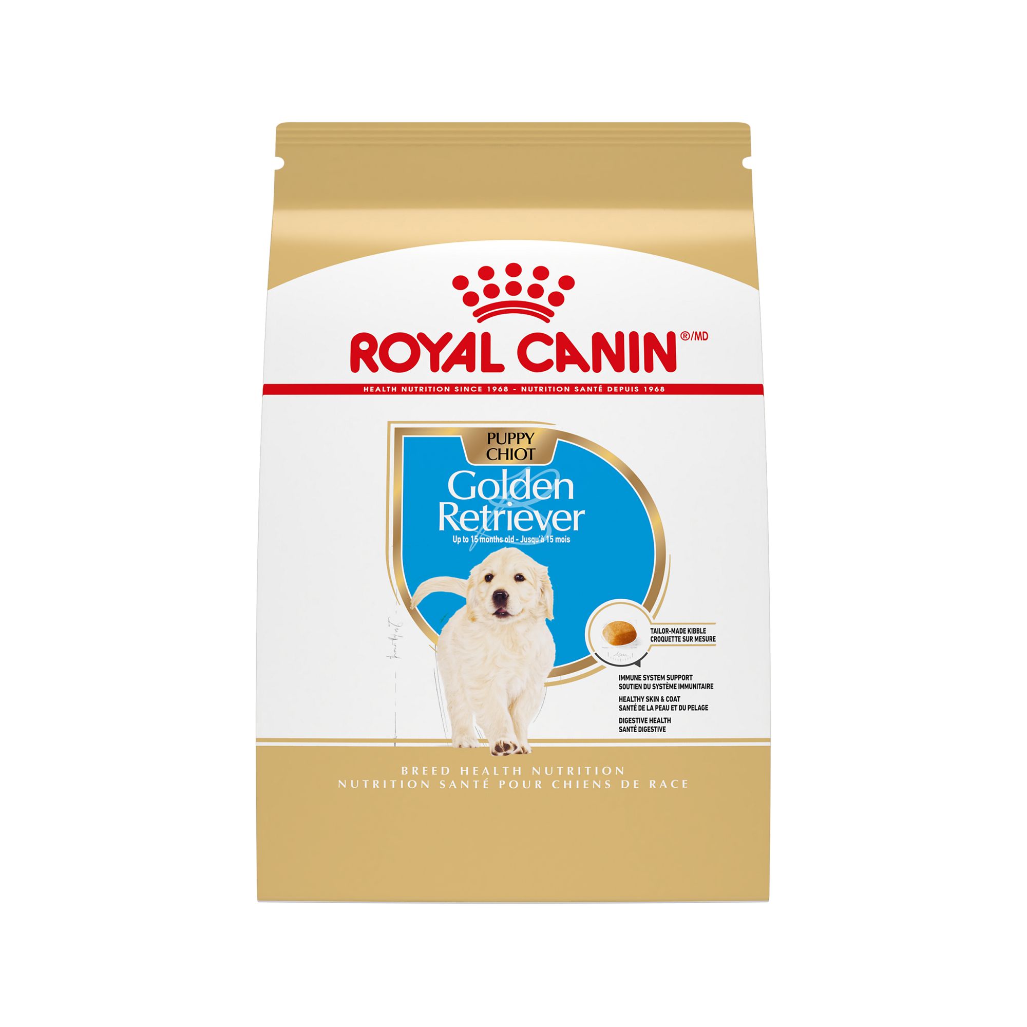 Royal Canin Breed Health Nutrition Golden Retriever Specific Puppy Dog Dry Food - 30 lb | PetSmart Brown