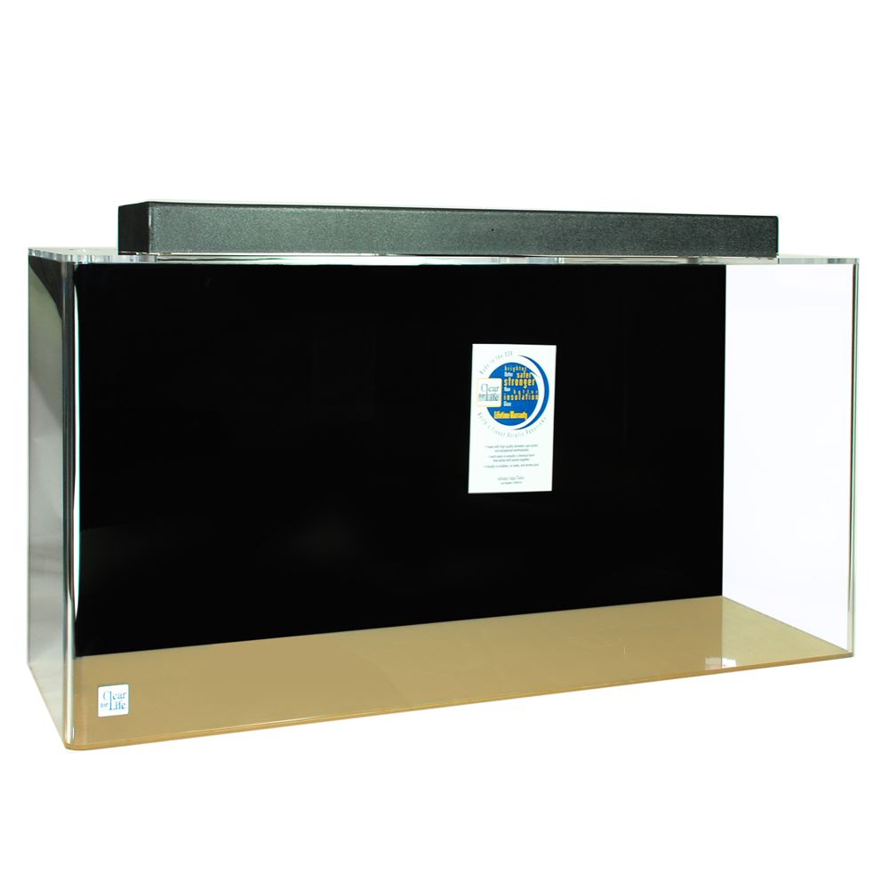 Clear-For-Life 180 Gallon Rectangle Aquarium Tank in Black | PetSmart