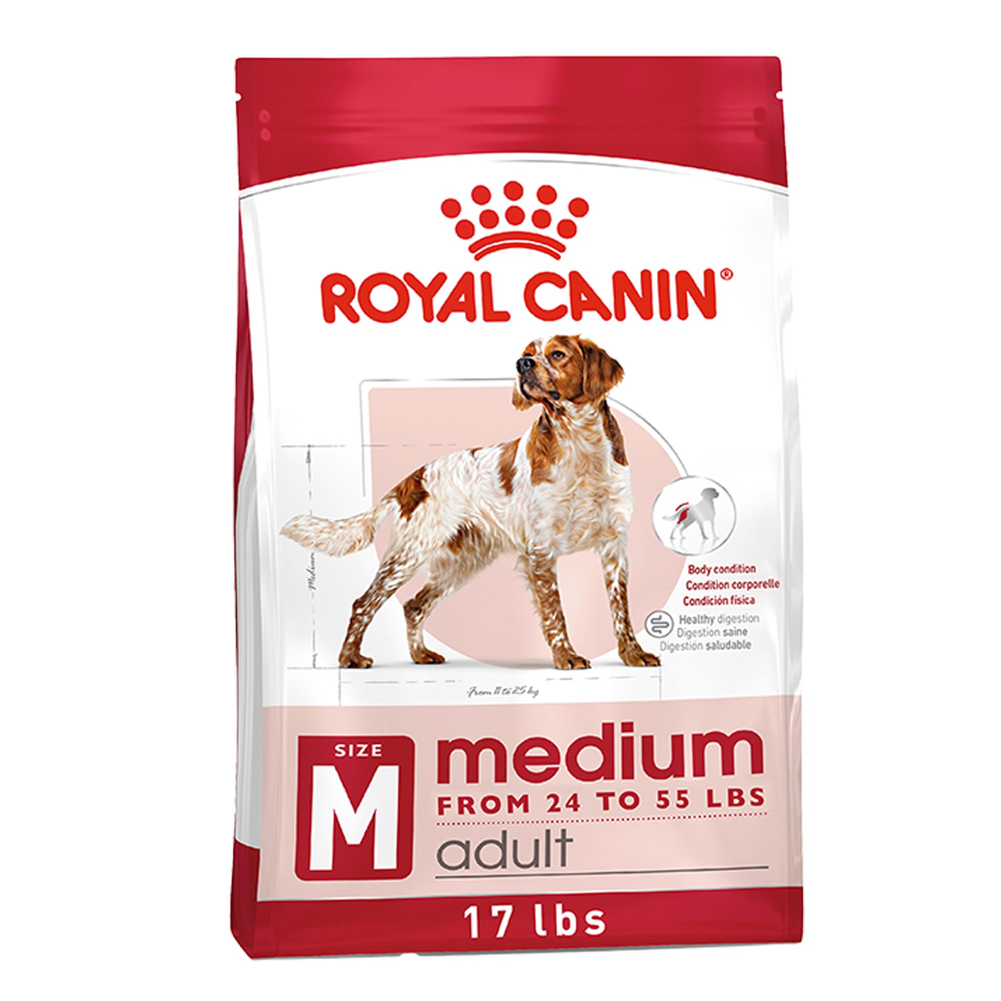 Royal Canin Size Health Nutrition Medium Breed Adult Dry Dog Food, Size: 17 lb, Flavor: Chicken | PetSmart