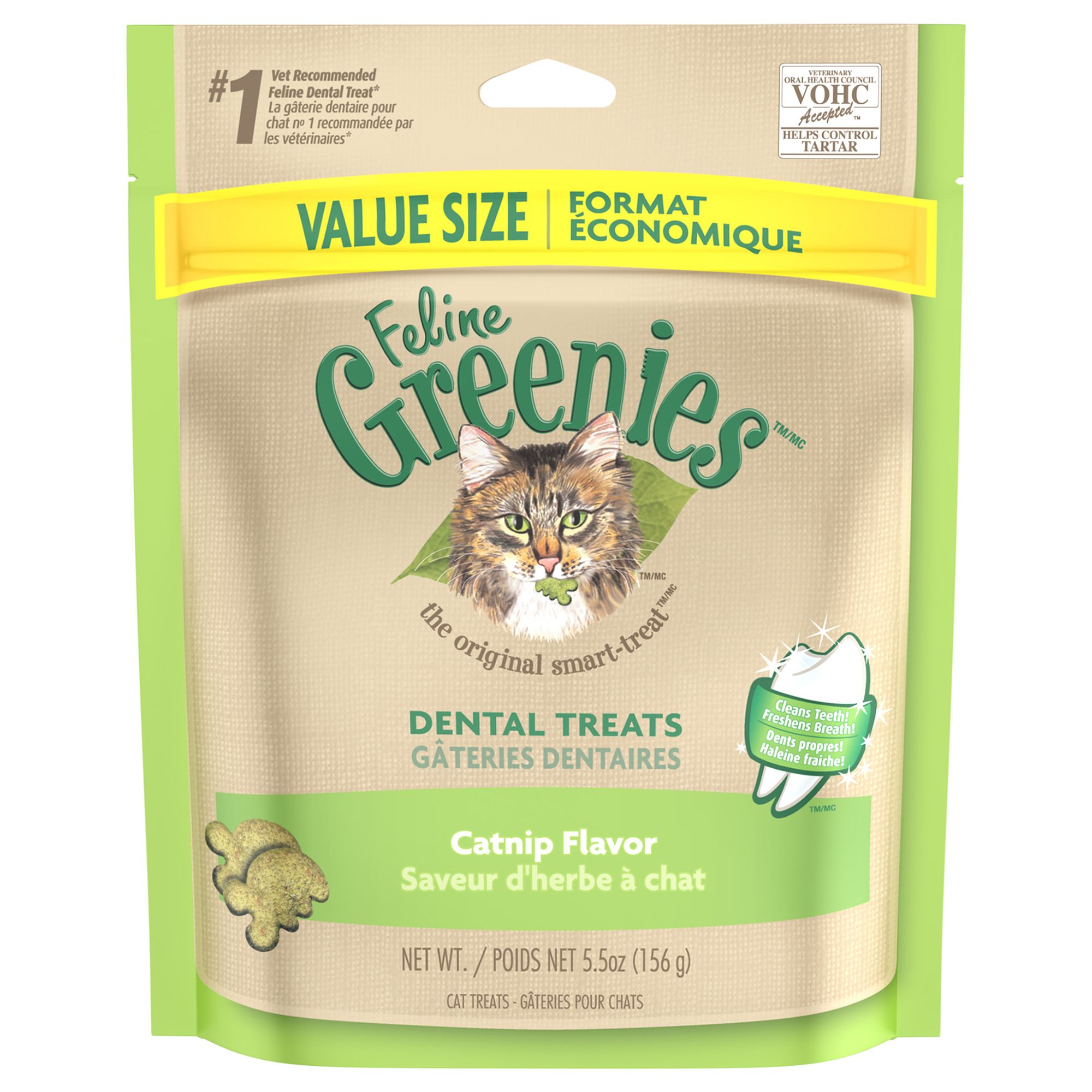 Feline Greenies Dental Cat Treat Catnip Size 5.5 Oz Feline Greenies Dental Cat Treat Catnip Size 5.5 Oz