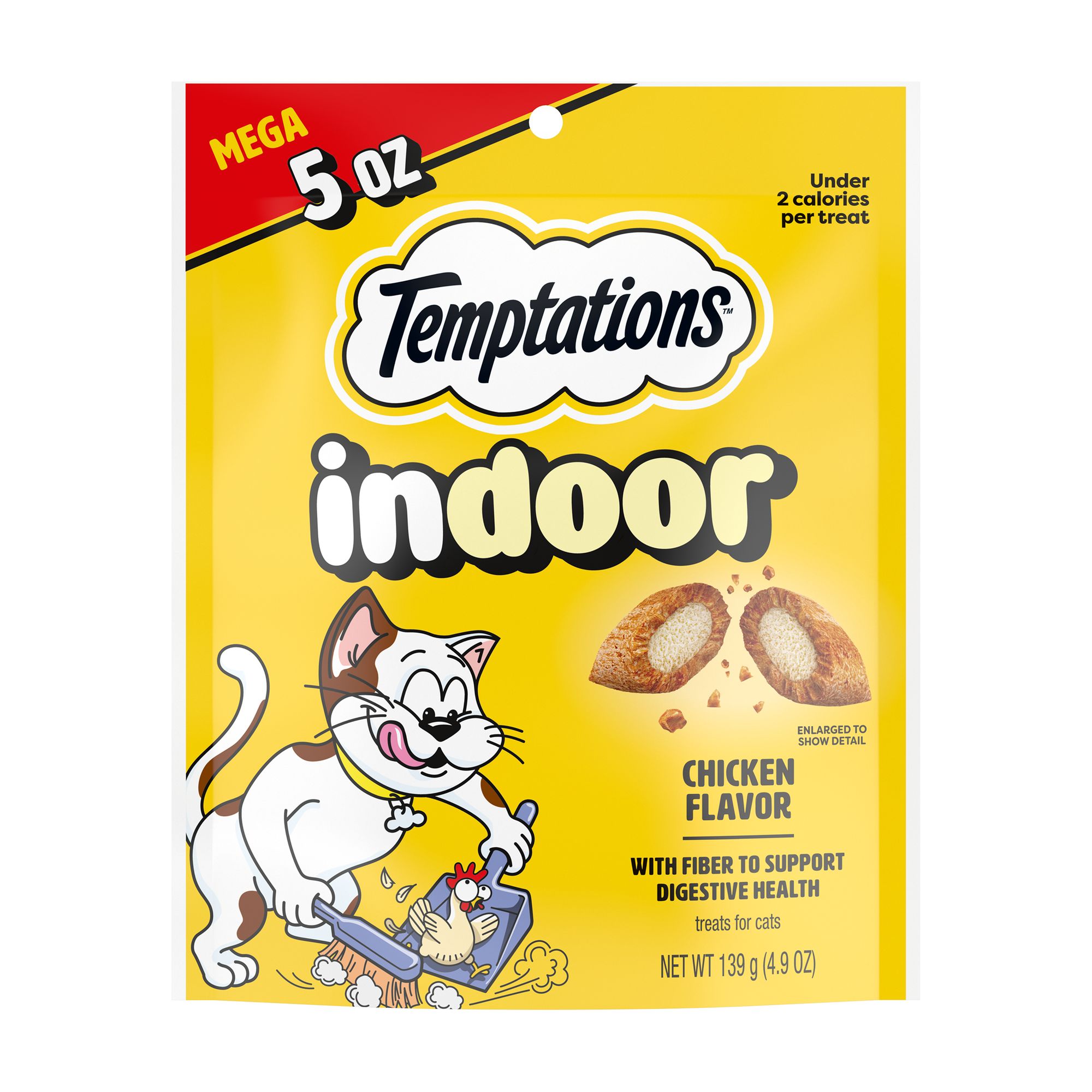 Temptations; Classic Adult Cat Treats - Indoor Care, Soft and Crunchy, Chicken, Size: 4.9 oz | PetSmart
