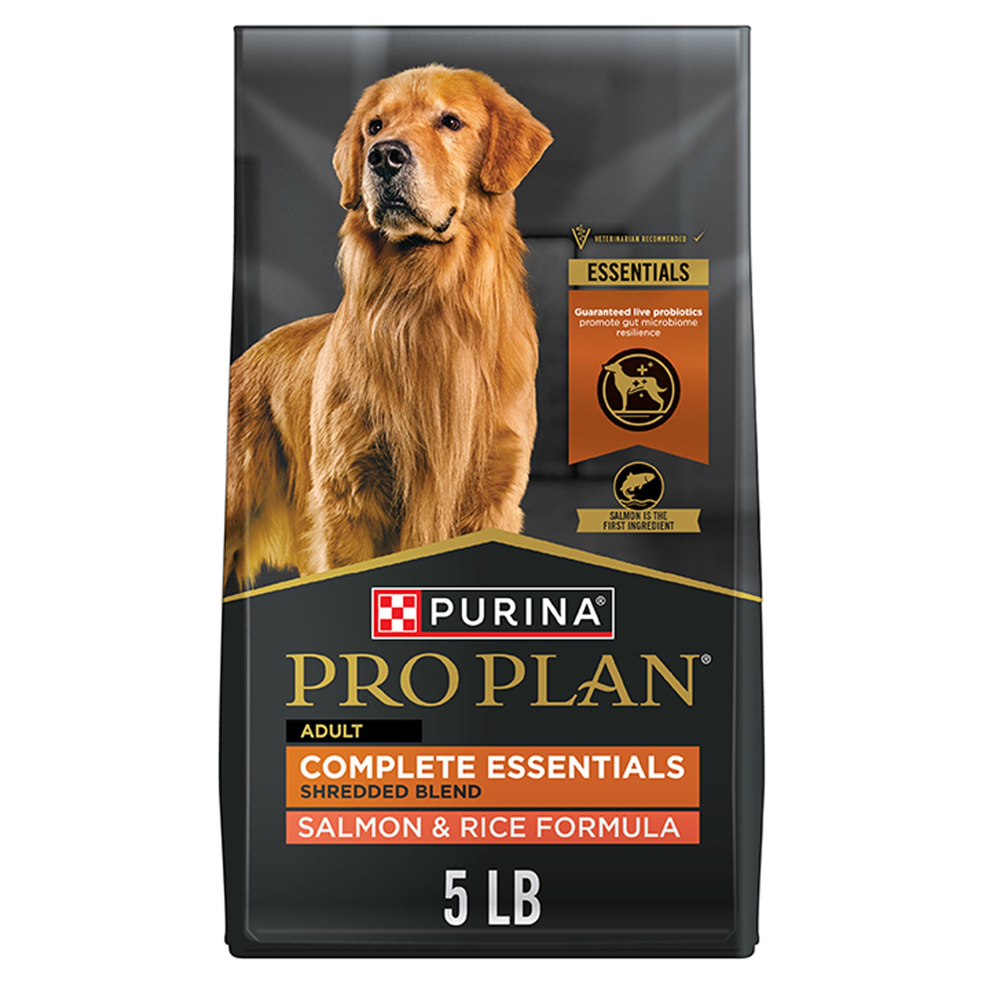 Purina Pro Plan Complete Essentials Shredded Blend Adult Dry Dog Food - Salmon and Rice, Size: 5 lb | PetSmart