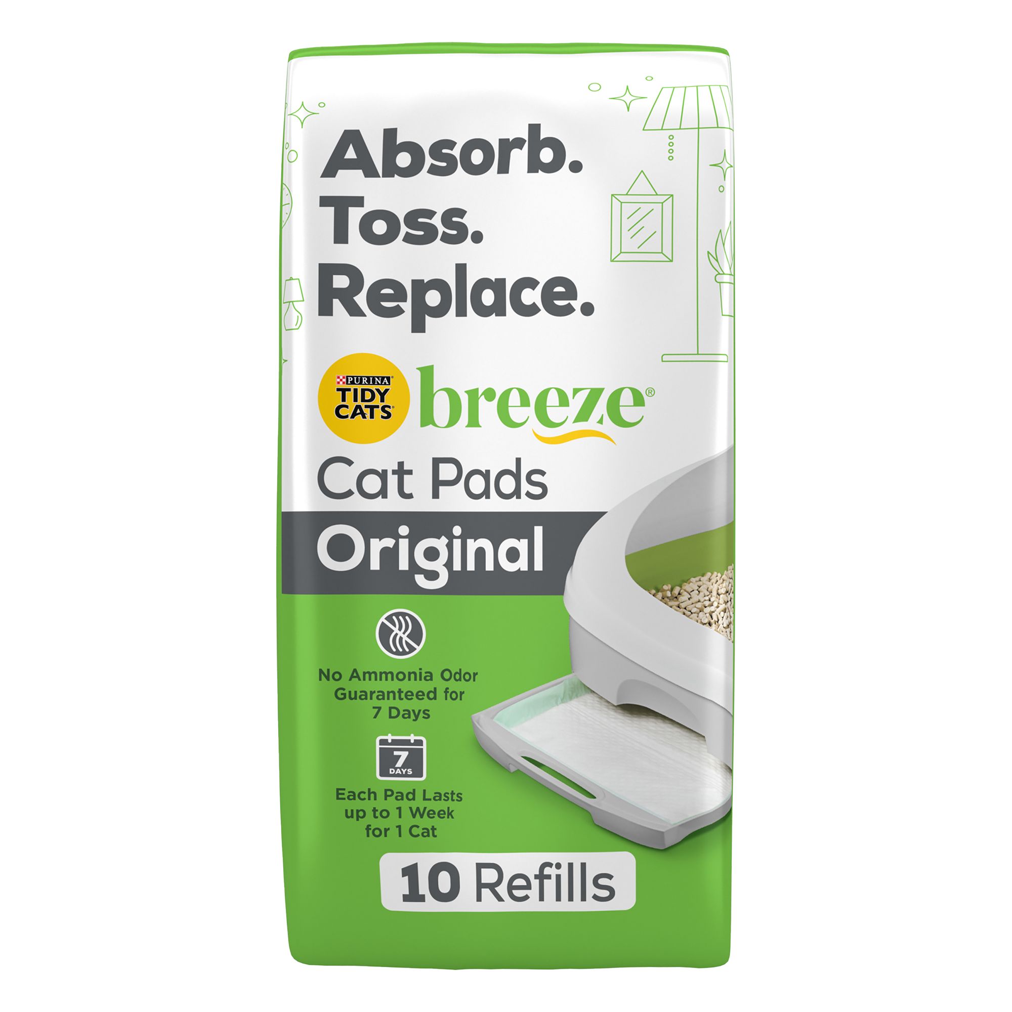 Purina Tidy Cats Breeze Litter Box Cat Pads Refill Shop Your Way