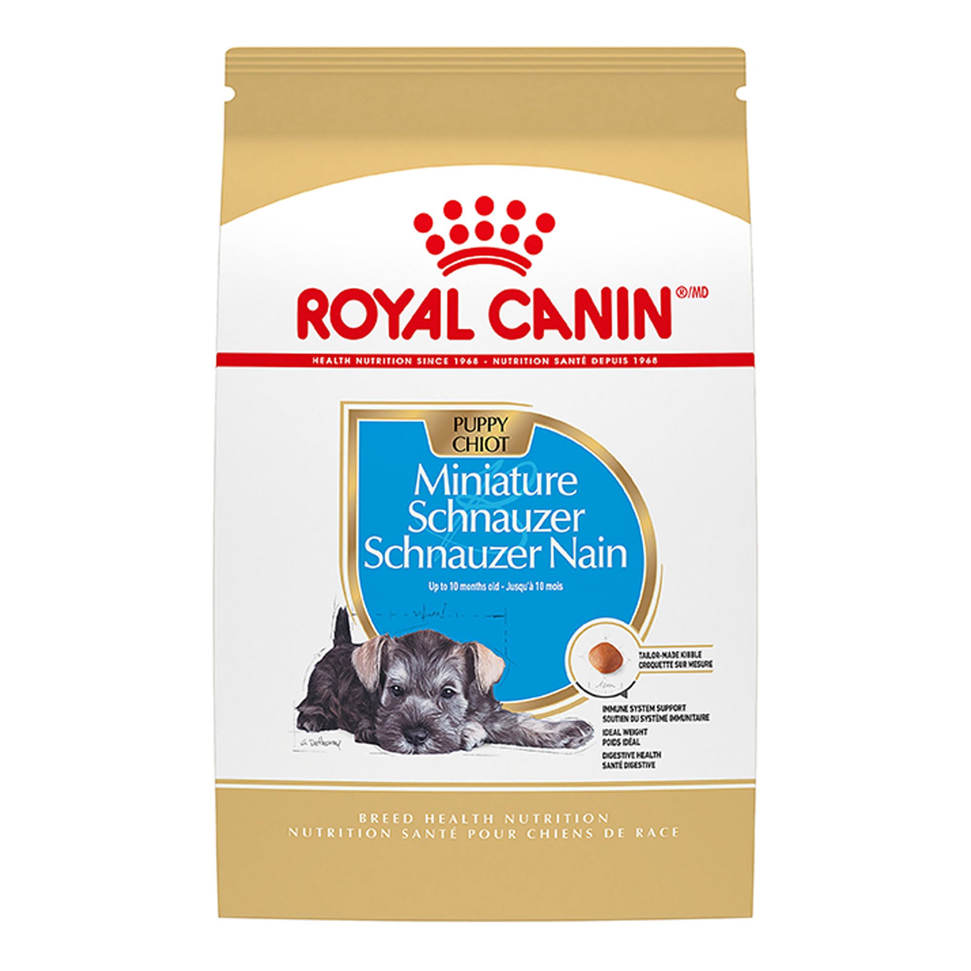 Royal Canin Breed Health Nutrition Miniature Schnauzer Specific Puppy Dog Dry Food - 2.5 lb | PetSmart Brown