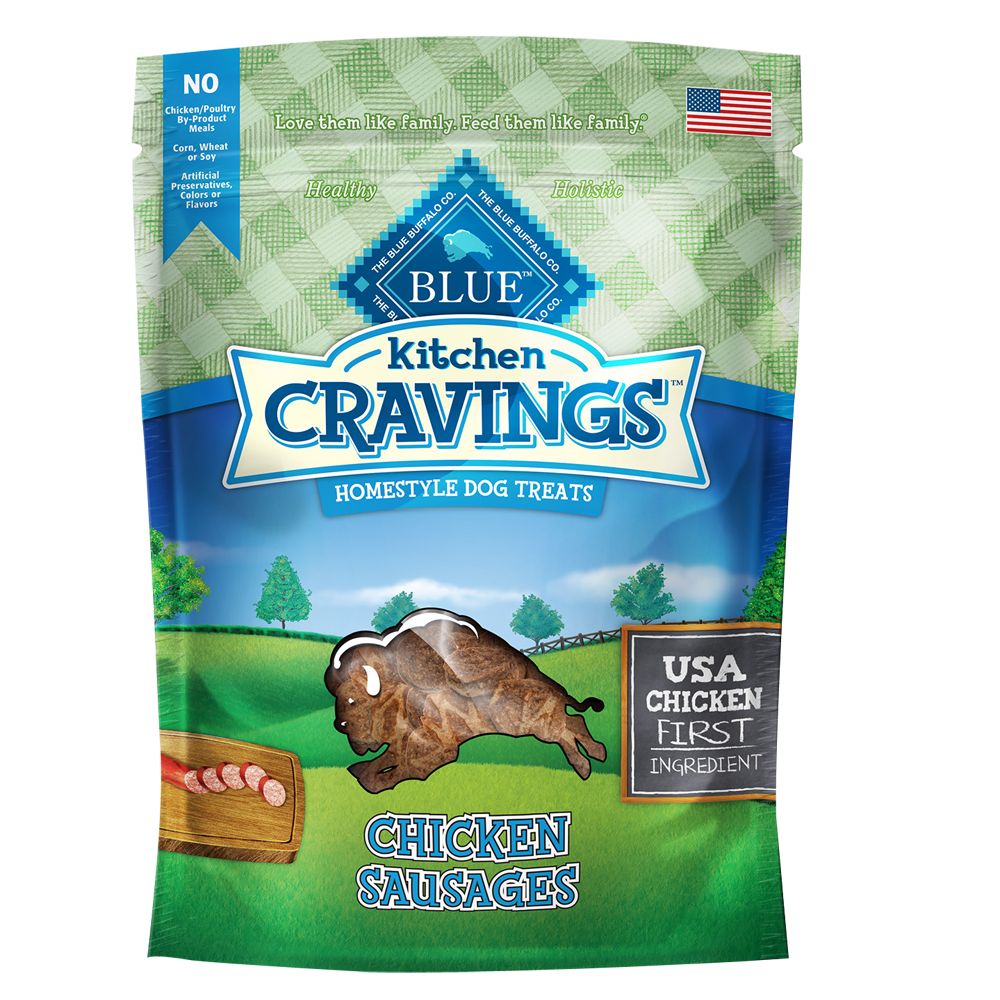 Blue Kitchen Cravings, Chicken Sausage Dog Treat size: 6 Oz