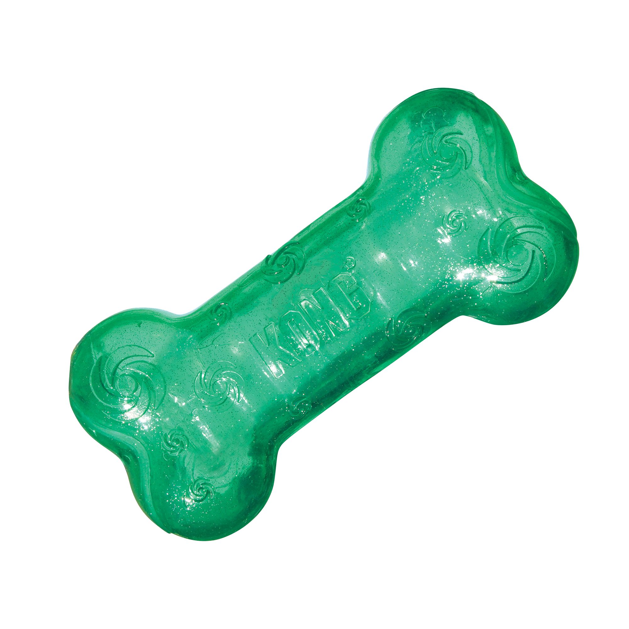 KONG Crackle Squeezz Bone Dog Toy - Squeaker (COLOR VARIES) | Plastic PetSmart