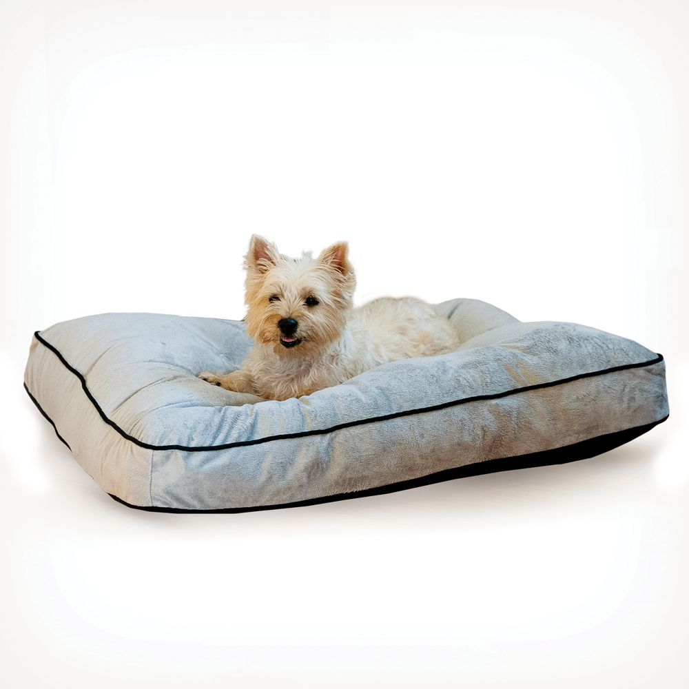 KandH Tufted Pillow Top Pet Bed size: 27"L x 36"W x 7.5"H, 