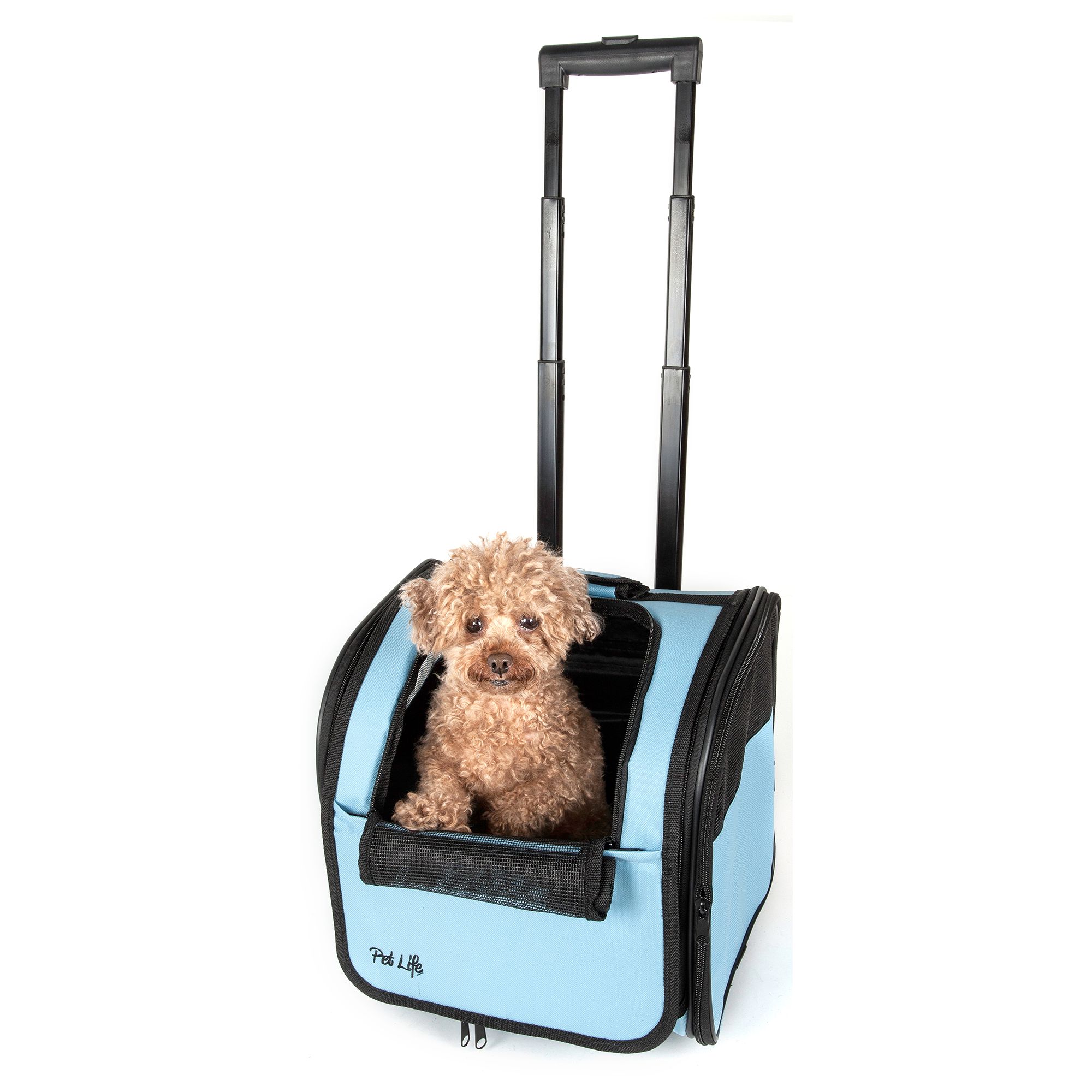 Pet Life Wheeled Carrier in Blue | PetSmart