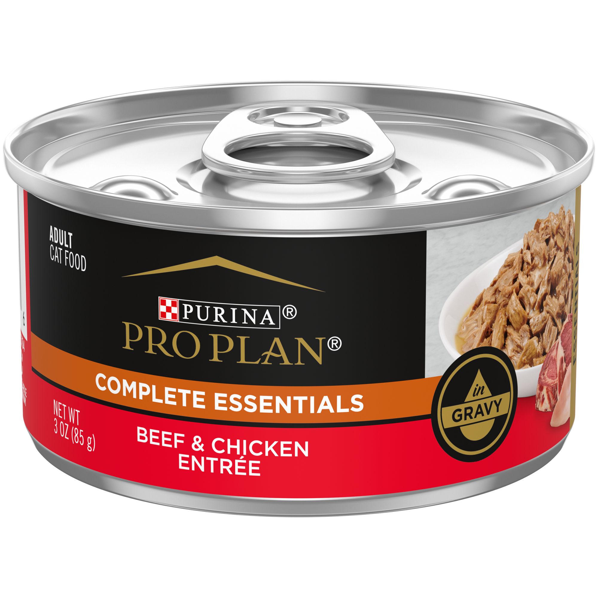 Purina Pro Plan Complete Essentials Adult Wet Cat Food - Antioxidants, High-Protein, 3 Oz, Flavor: Beef, Chicken | PetSmart