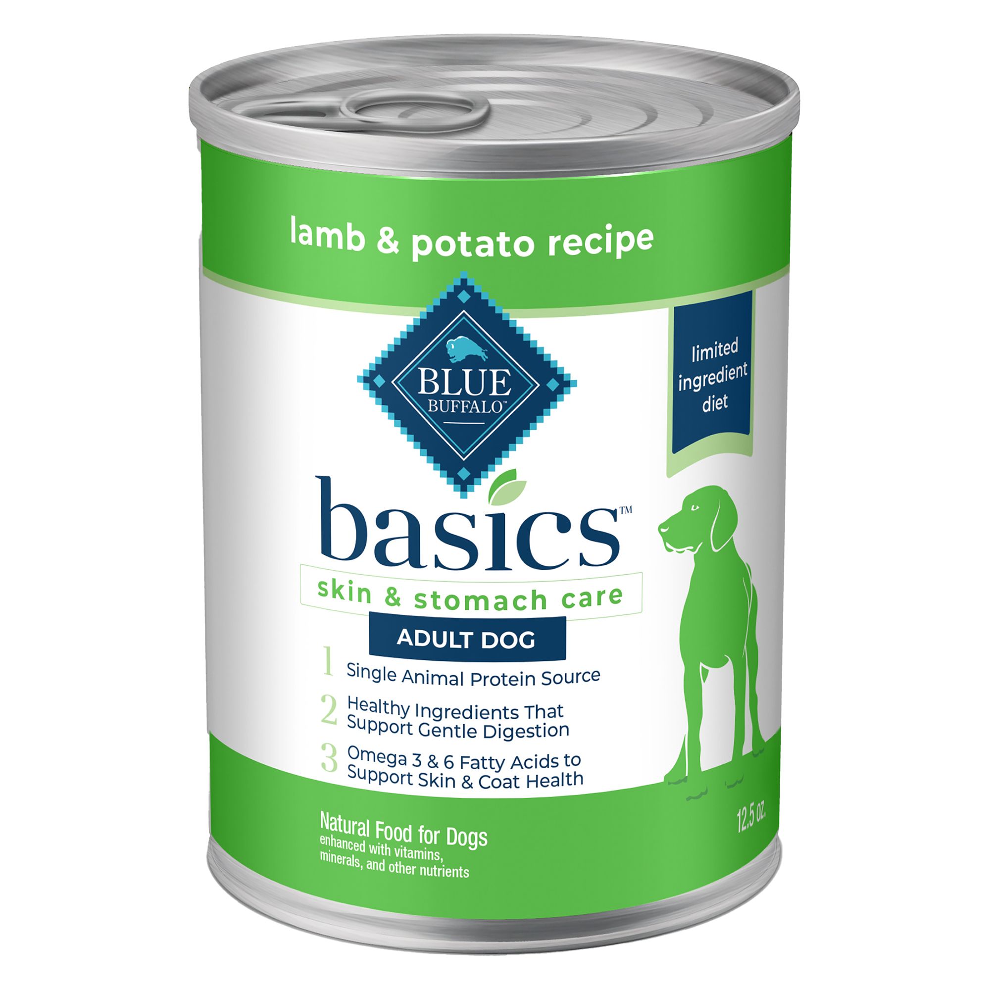 Blue Buffalo Basics; Adult Wet Dog Food - Grain Free, 12.5 Oz, Flavor: Lamb | PetSmart