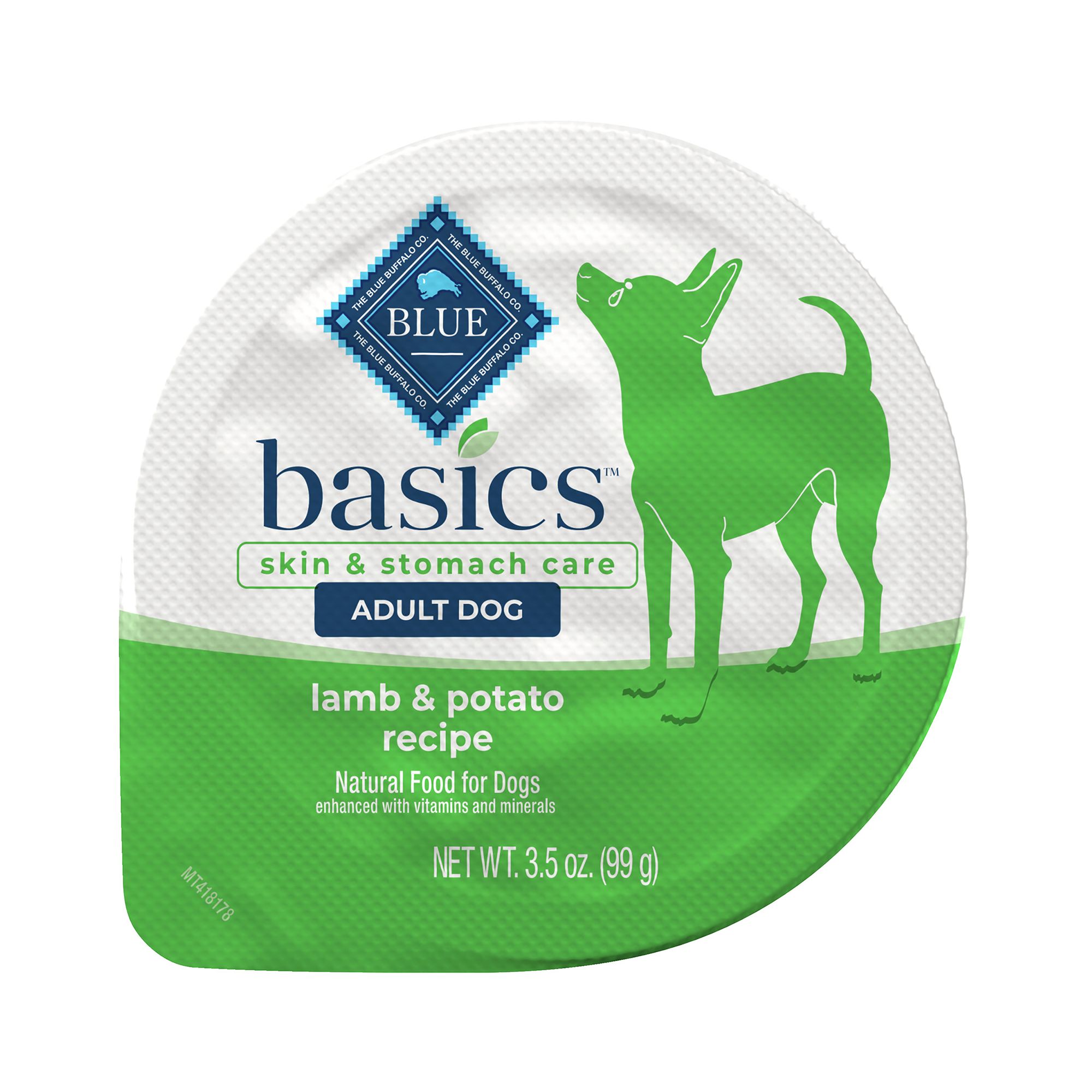 Blue Buffalo Basics; Skin and Stomach Care Small Breed Adult Wet Dog Food - Lamb Potato, 3 oz | PetSmart