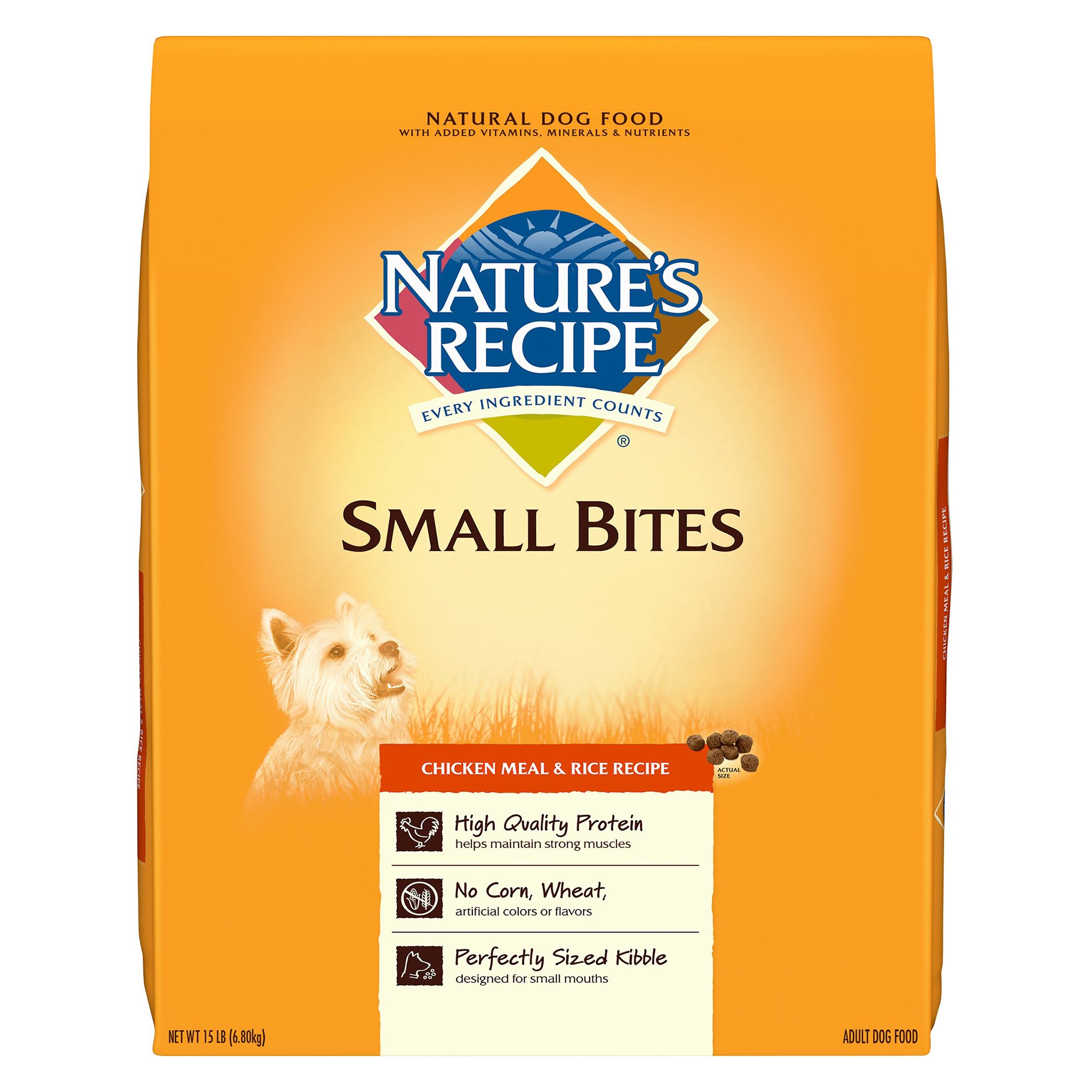 Nature' Recipe Dog Food - Natural, Chicken Meal and Rice, Small Breed