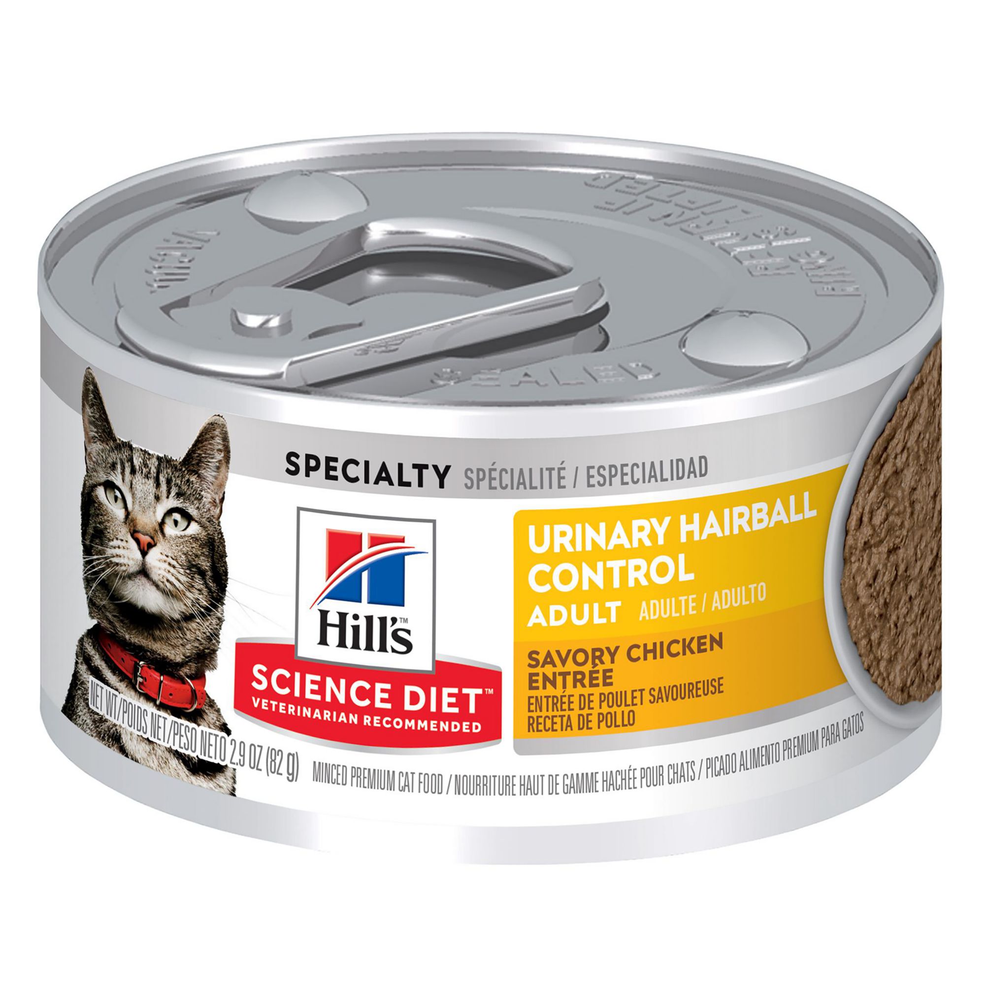 Hill's® Science Diet® Adult Wet Cat Food - Urinary Hairball Control Entree, 2.9 oz (2.9 Oz)