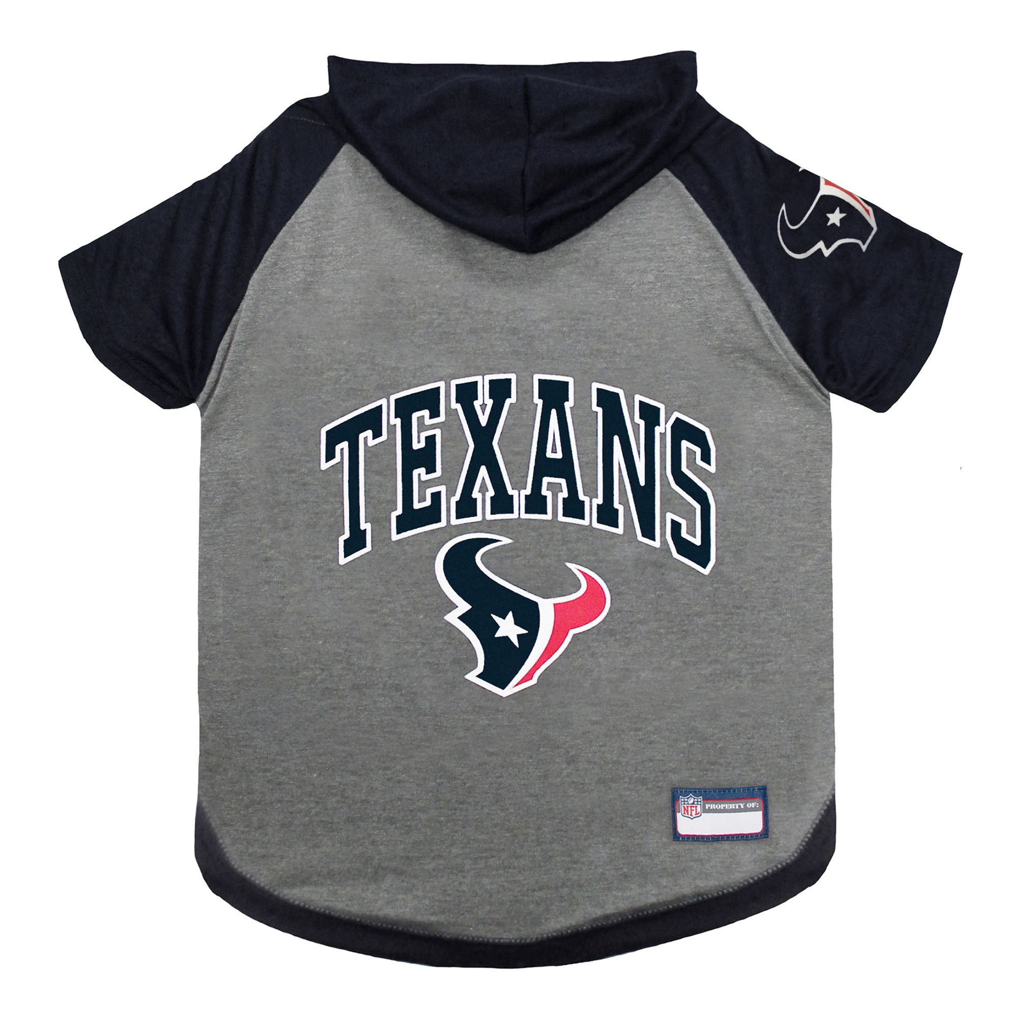 22.99 Houston Texans NFL Hoodie Tee size X Small, Pets First
