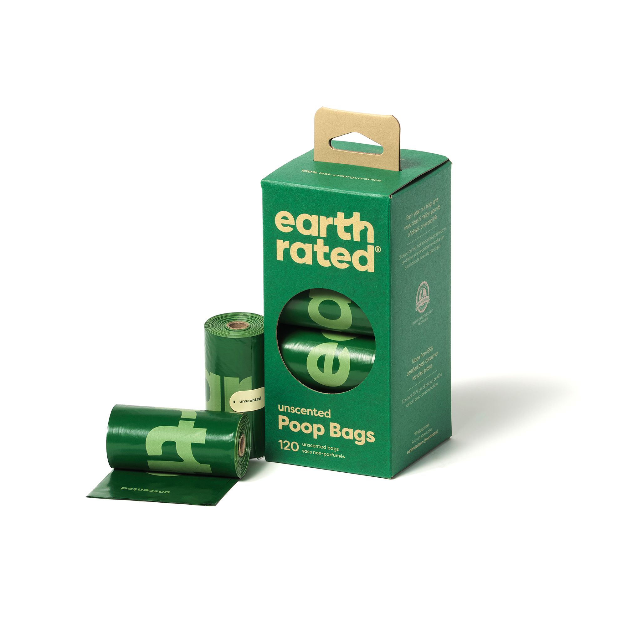 Earth Rated Dog Poop Bags Unscented 120 CT