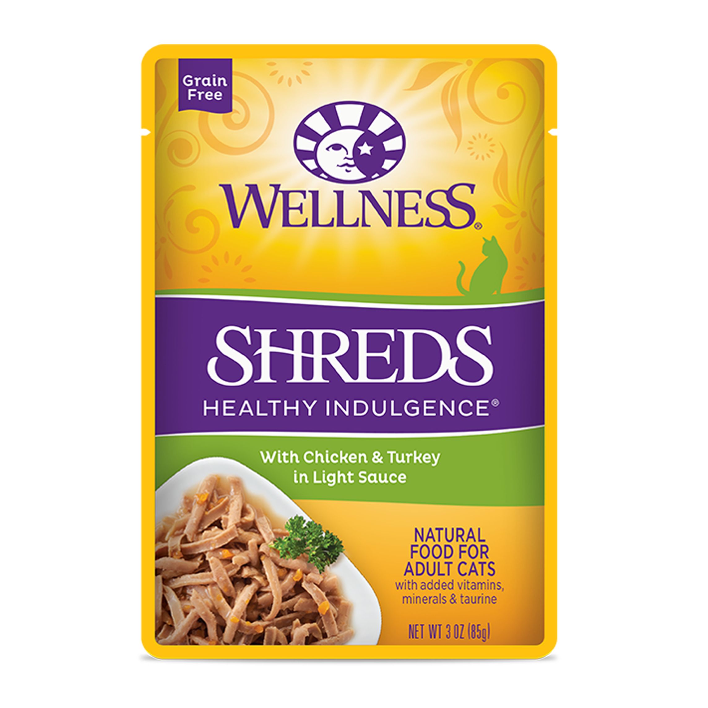 Wellness® Healthy Indulgence Adult Cat Wet Food - Grain Free, Natural, Shreds, 3 Oz (3 Oz)
