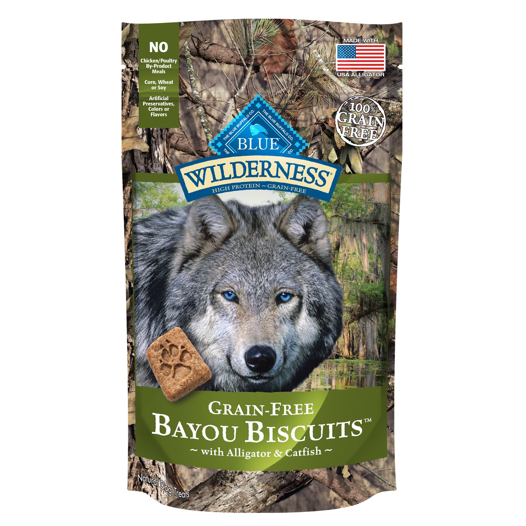 Blue Wilderness&reg; Bayou Biscuits Dog Treat - Grain Free, 