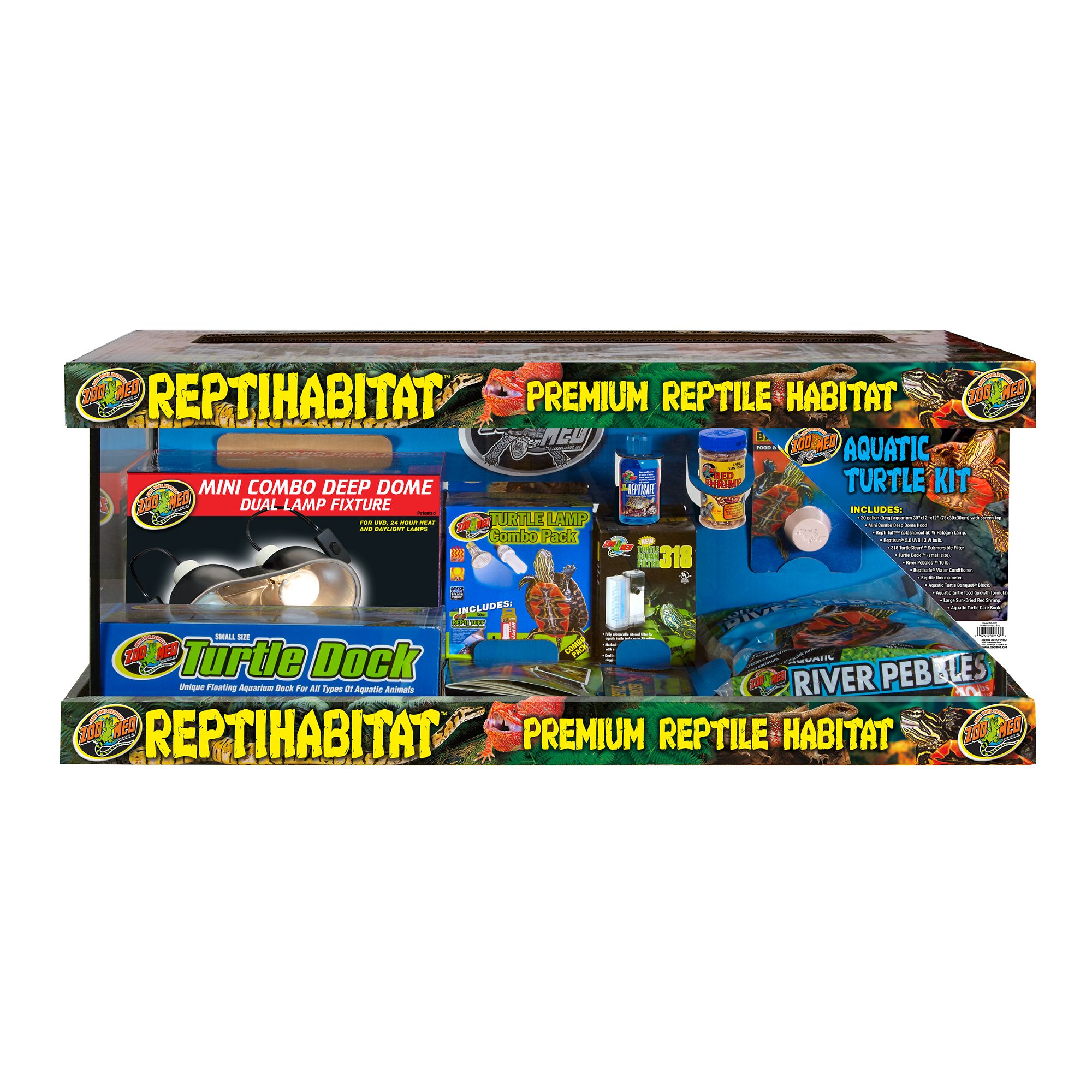Zoo Med Aquatic Turtle Aquarium Kit (30"L x 12"W x 12"H)
