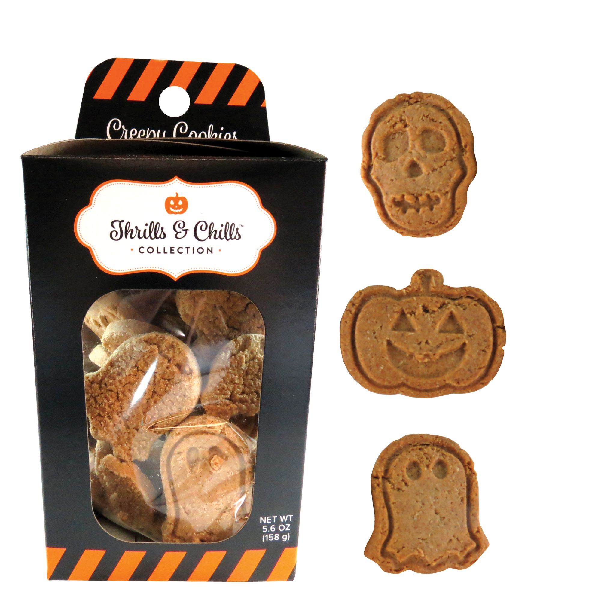 Thrills and Chills, Pet Halloween Creepy Cookies Dog Treat size: 5.6 Oz 